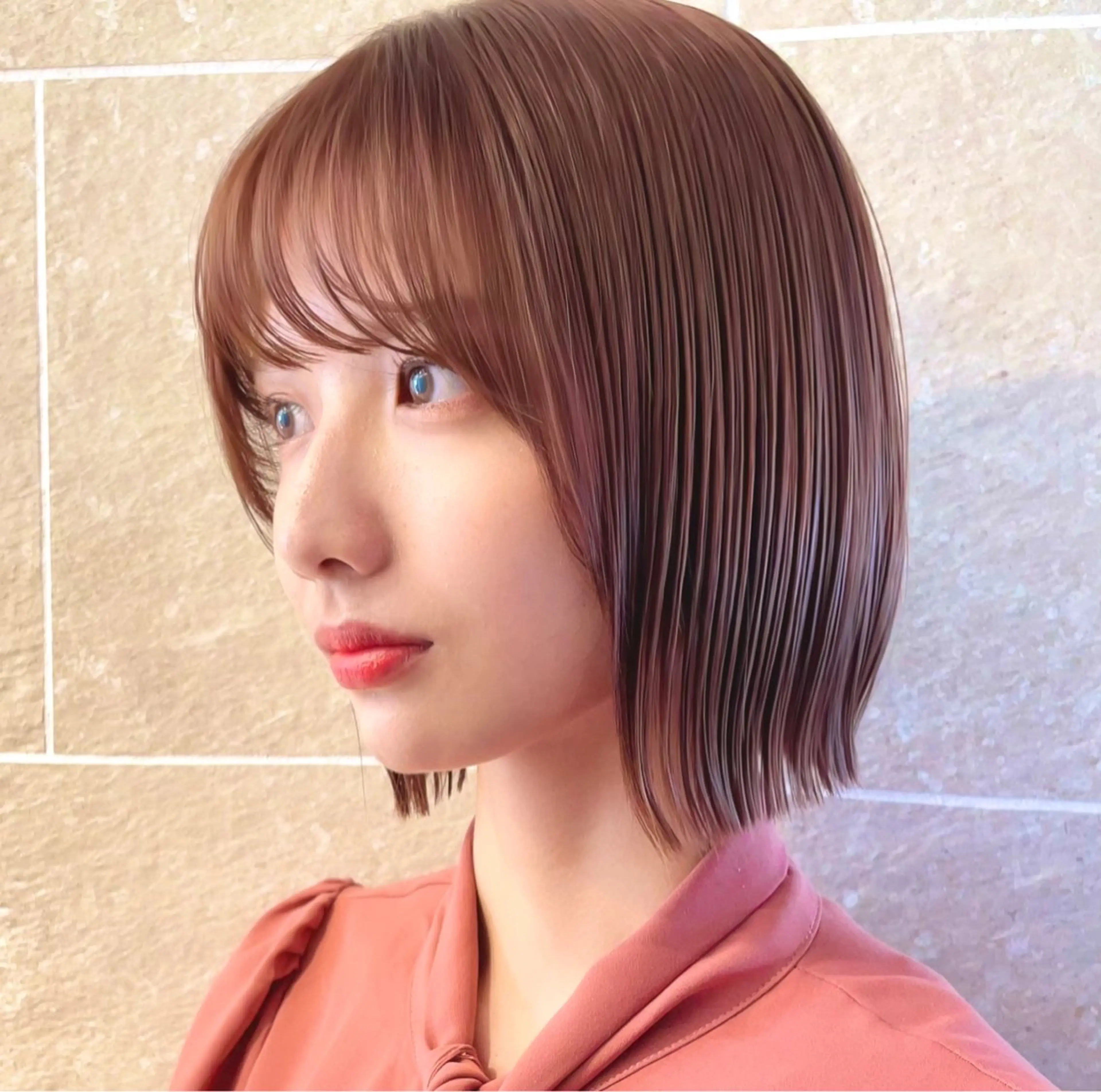 ショート カラー ラベンダーカラー ラベンダーピンク ピンクカラー ボブ 髪質改善/縮毛矯正/ 艶髪/池袋/あつしのヘアスタイル