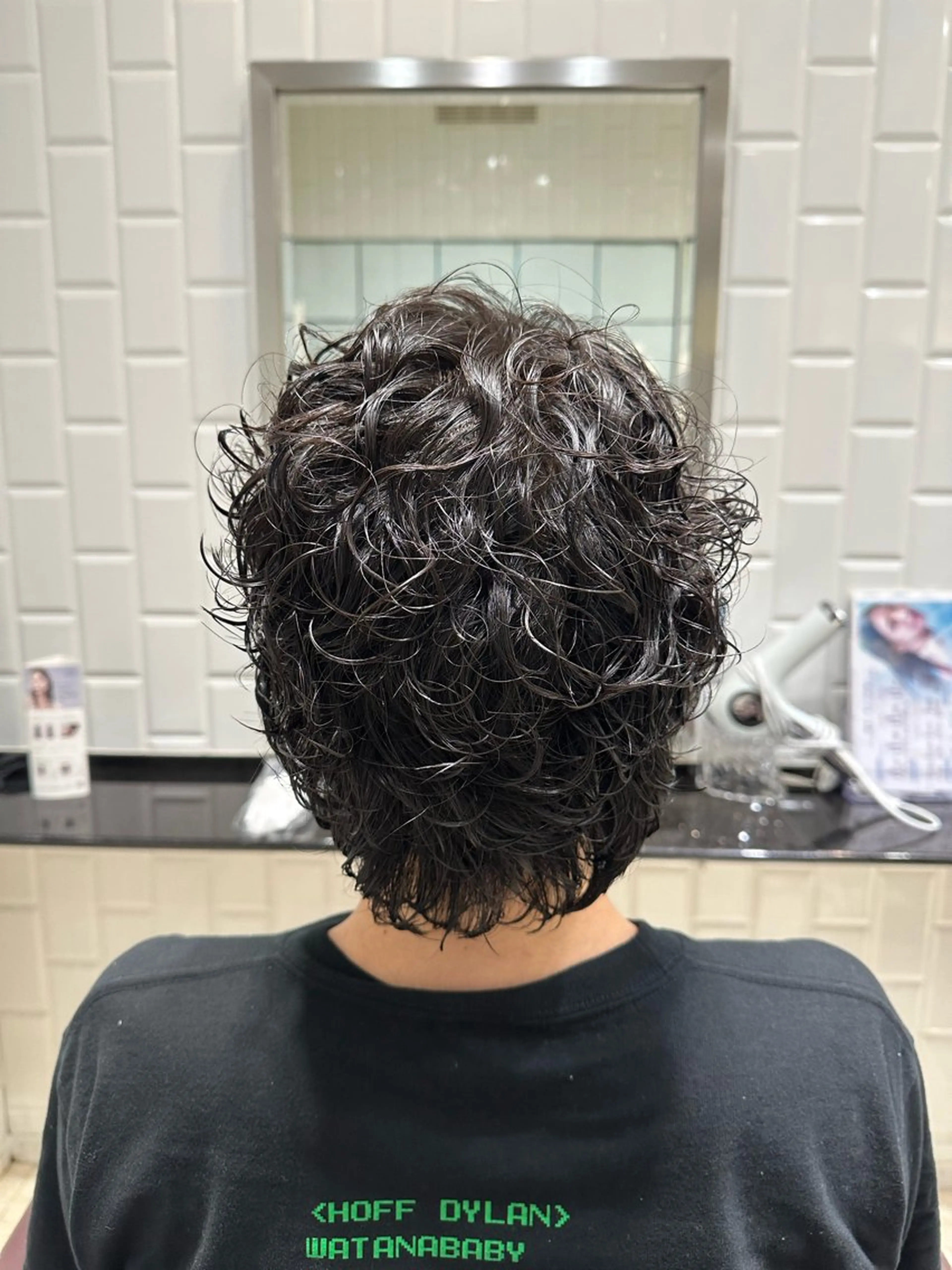 パーマ メンズ 岡 咲穂のヘアスタイル