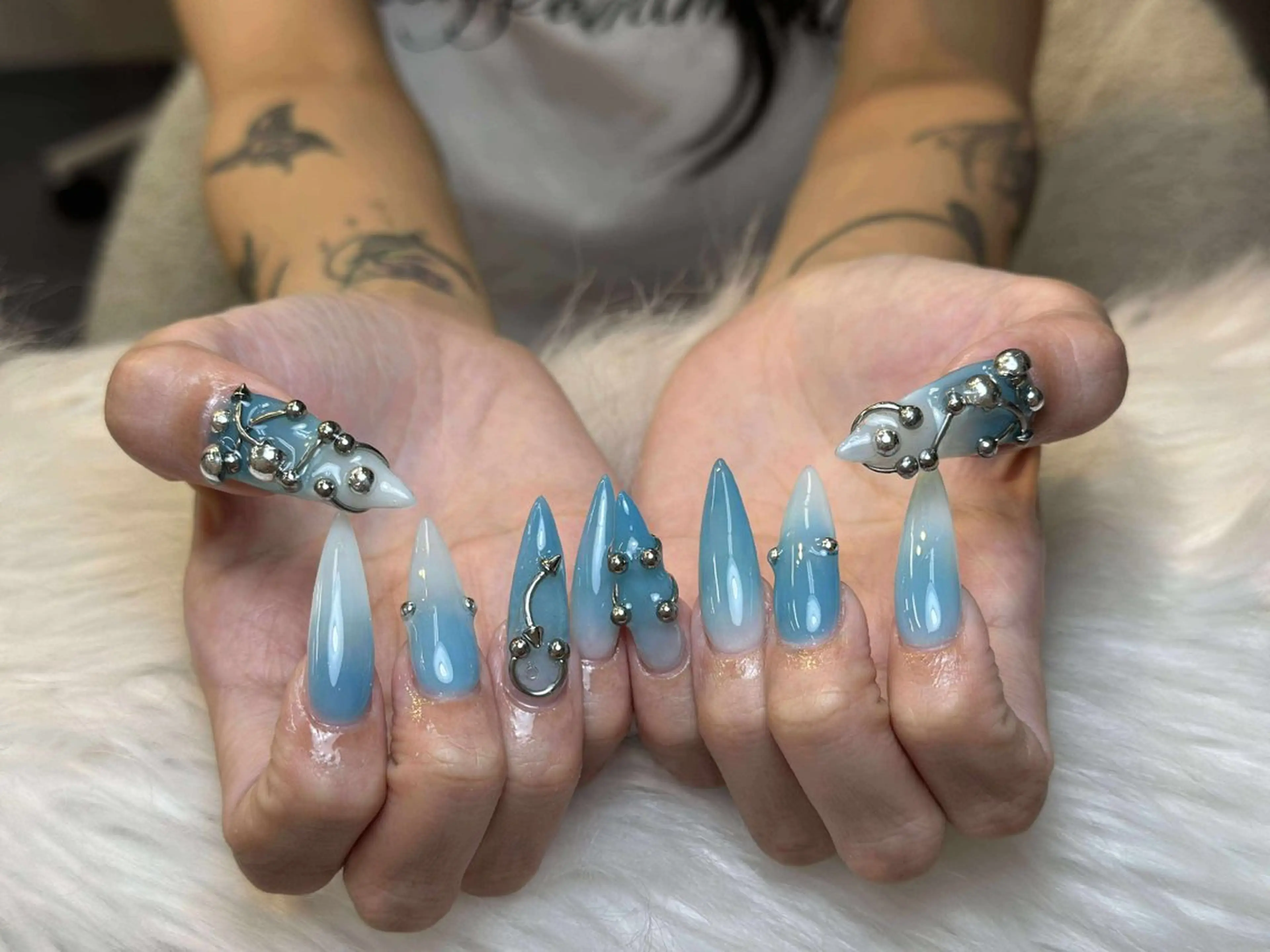 ネイル アートネイル 成人式 ジェルネイル ニュアンスネイル 夏ネイル ハンドネイル Jenn Nail Shinokuboのネイルデザイン