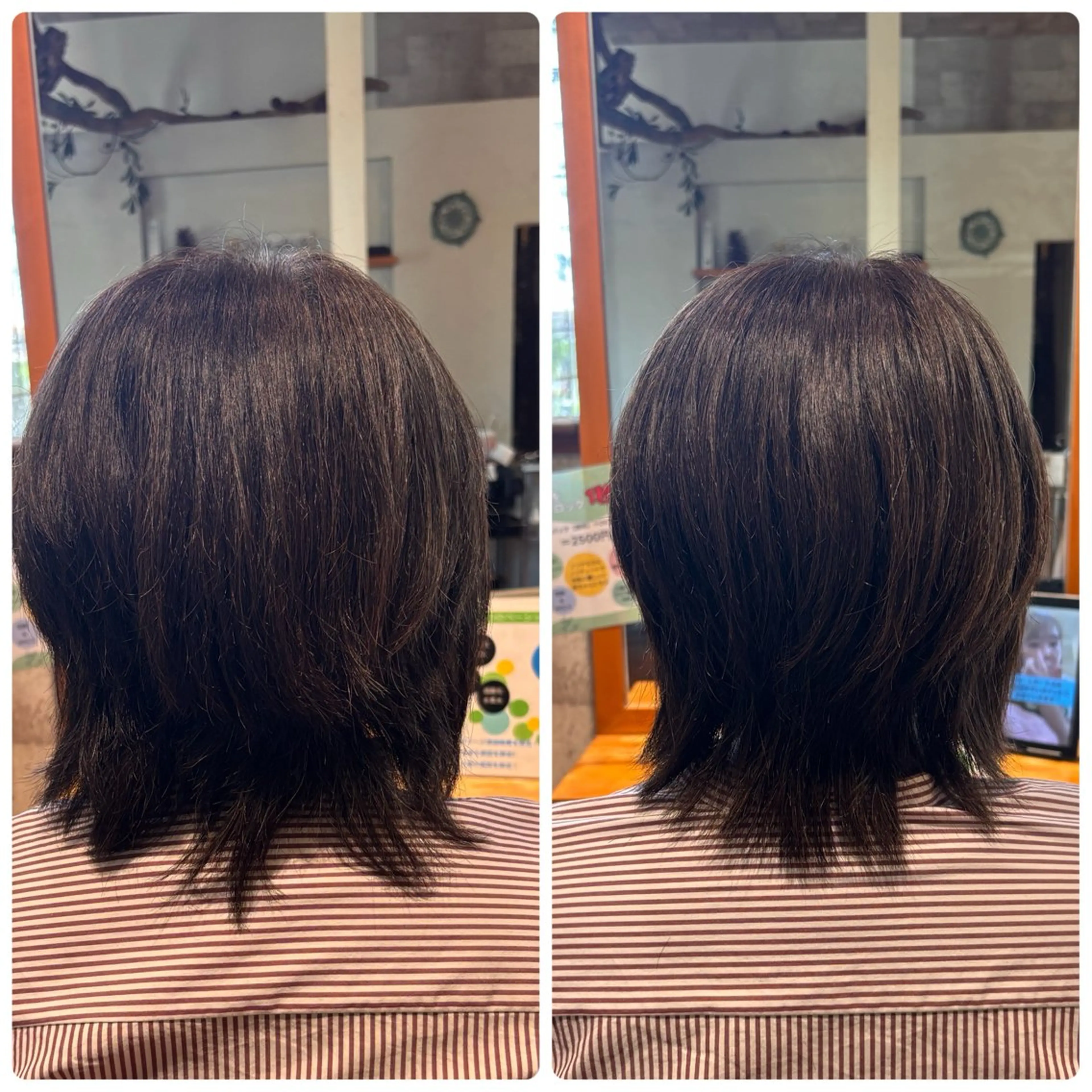 ミディアム ケアカラー カット ヘアカラー 斎藤 夏美のヘアスタイル