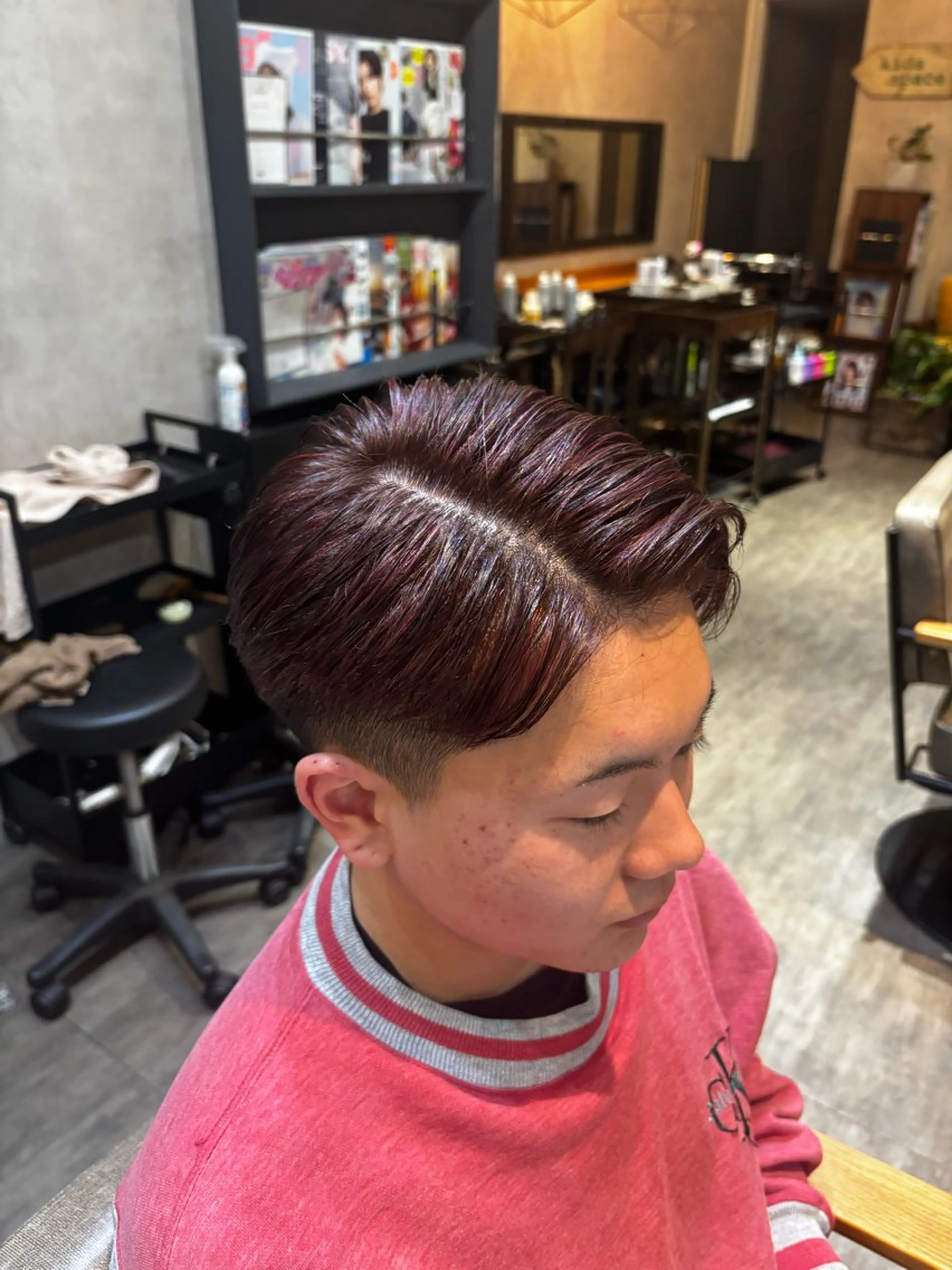 カラー メンズ メンズハイライト ハイライトカラー 艶髪/縮毛矯正 /hikaruのヘアスタイル