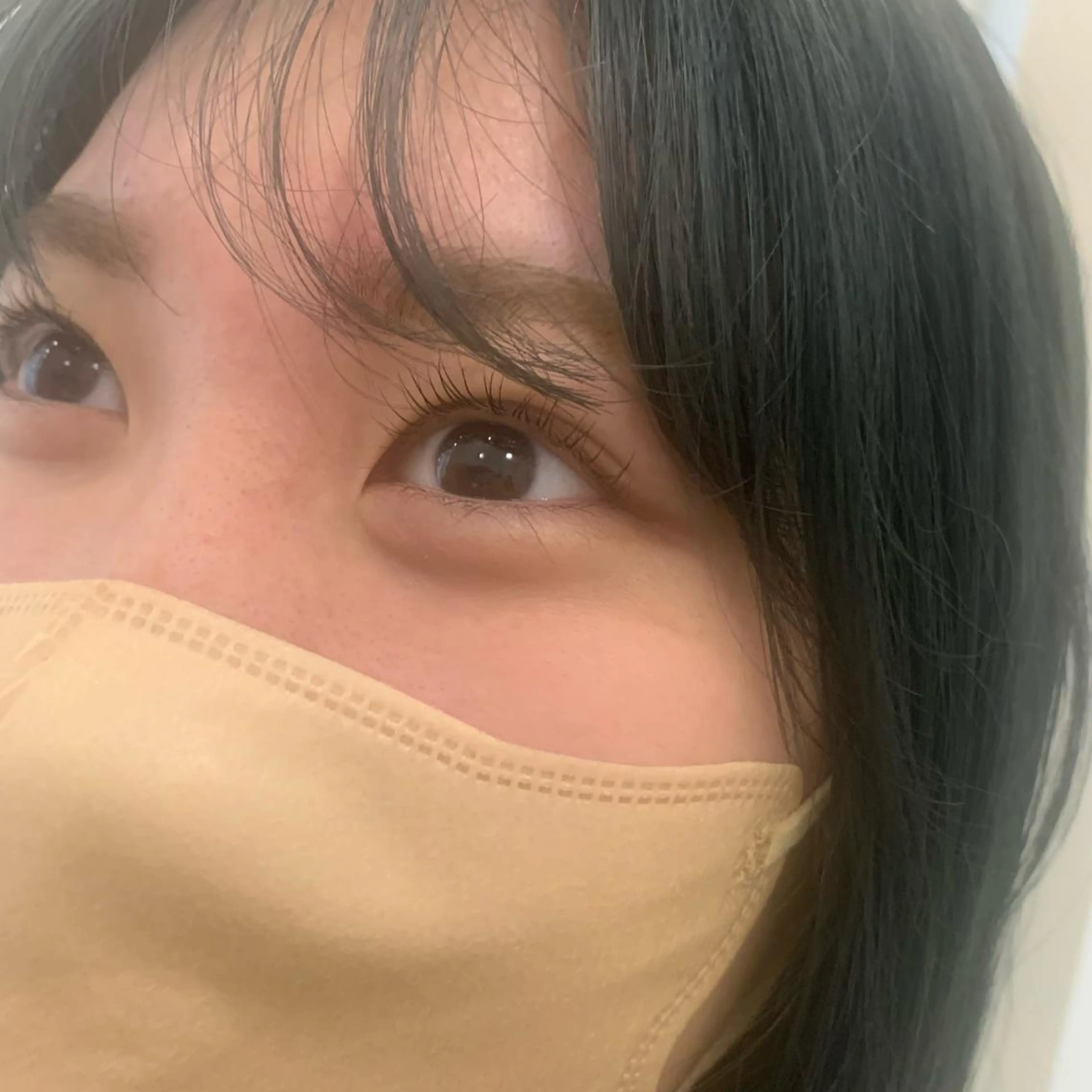 🍎まつげパーマ🍎丸みのあるカール/ビューラーいらず/パリジェンヌ風/アイシャンプー付🧴🫧の写真