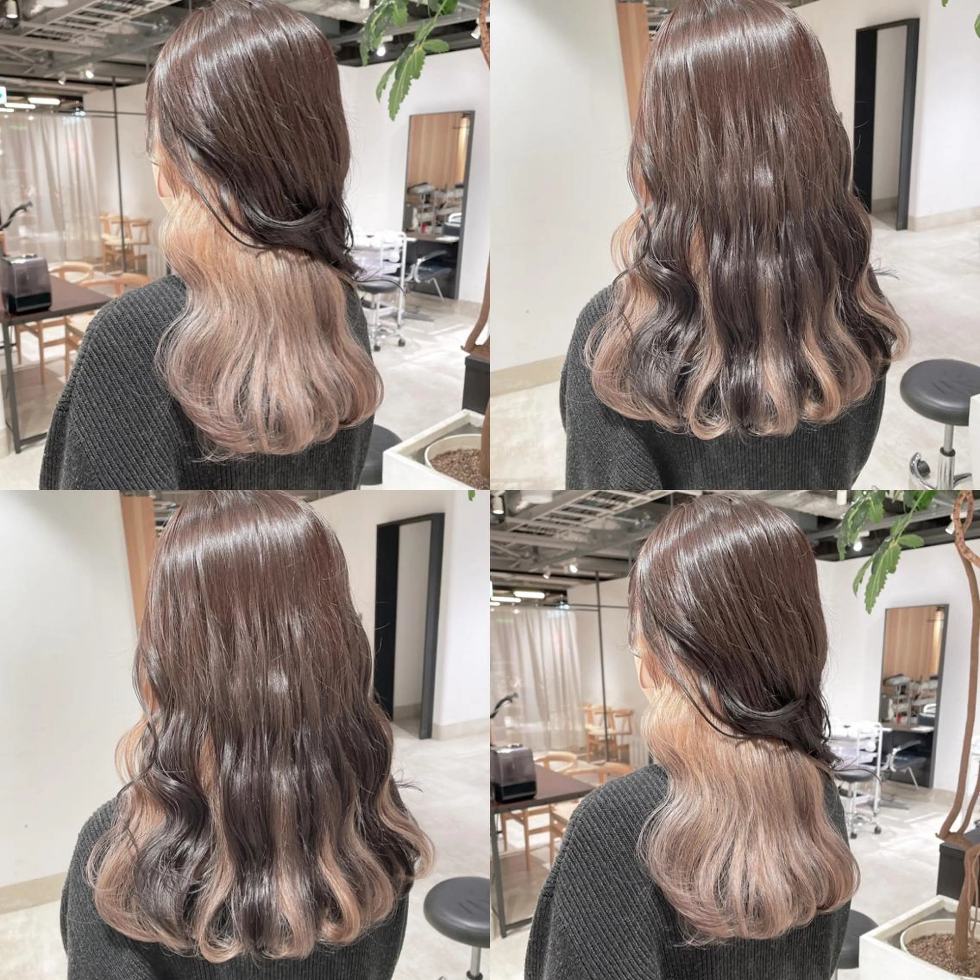 カラー ベージュカラー ブリーチ ブラウンカラー インナーカラー ヘアカラー トリートメント 渋谷:インナーカラー ／🍒エリカ🍒のヘアスタイル