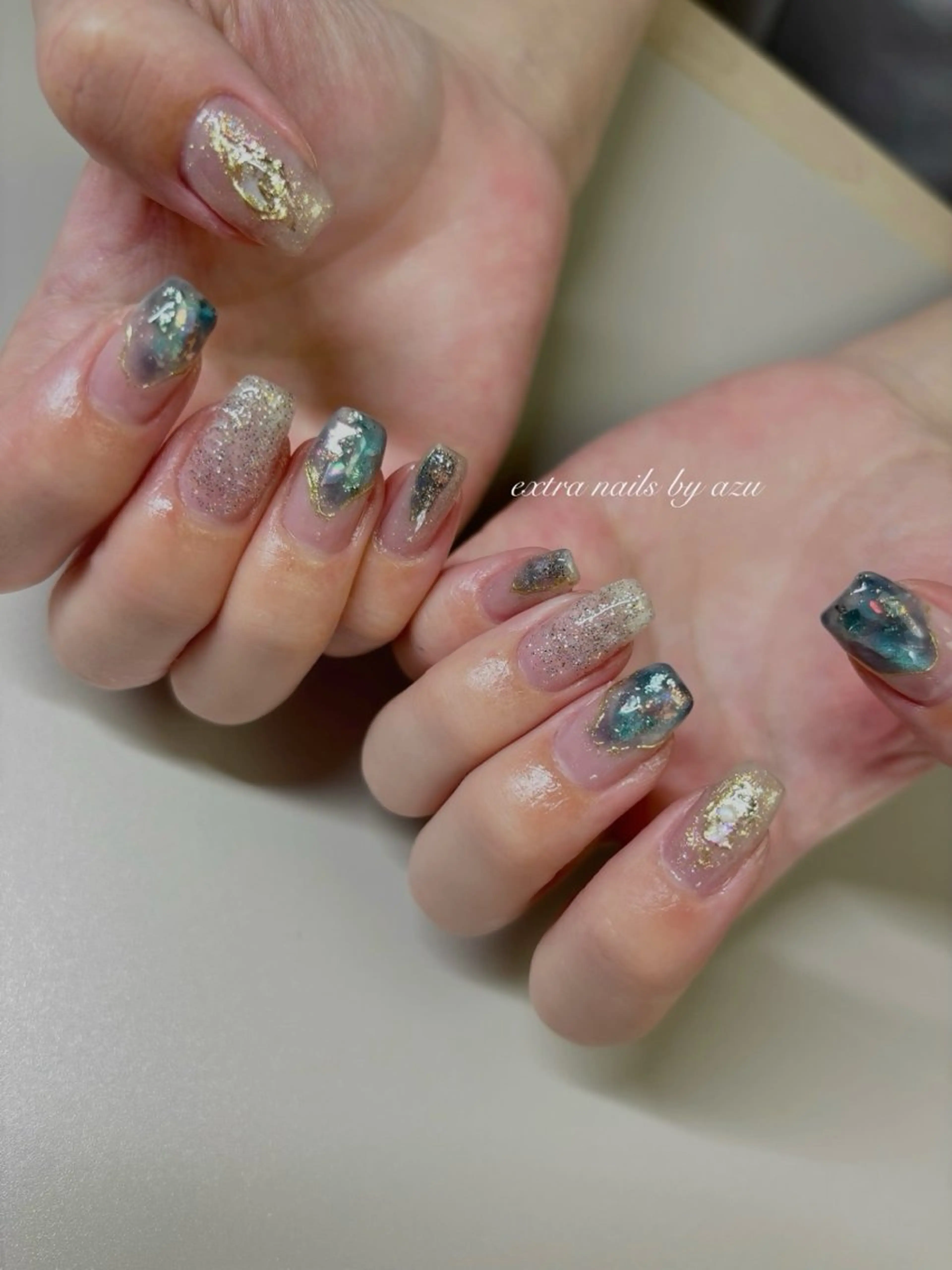 ネイル ニュアンスネイル ハンドネイル extranails ／lemellaのネイルデザイン