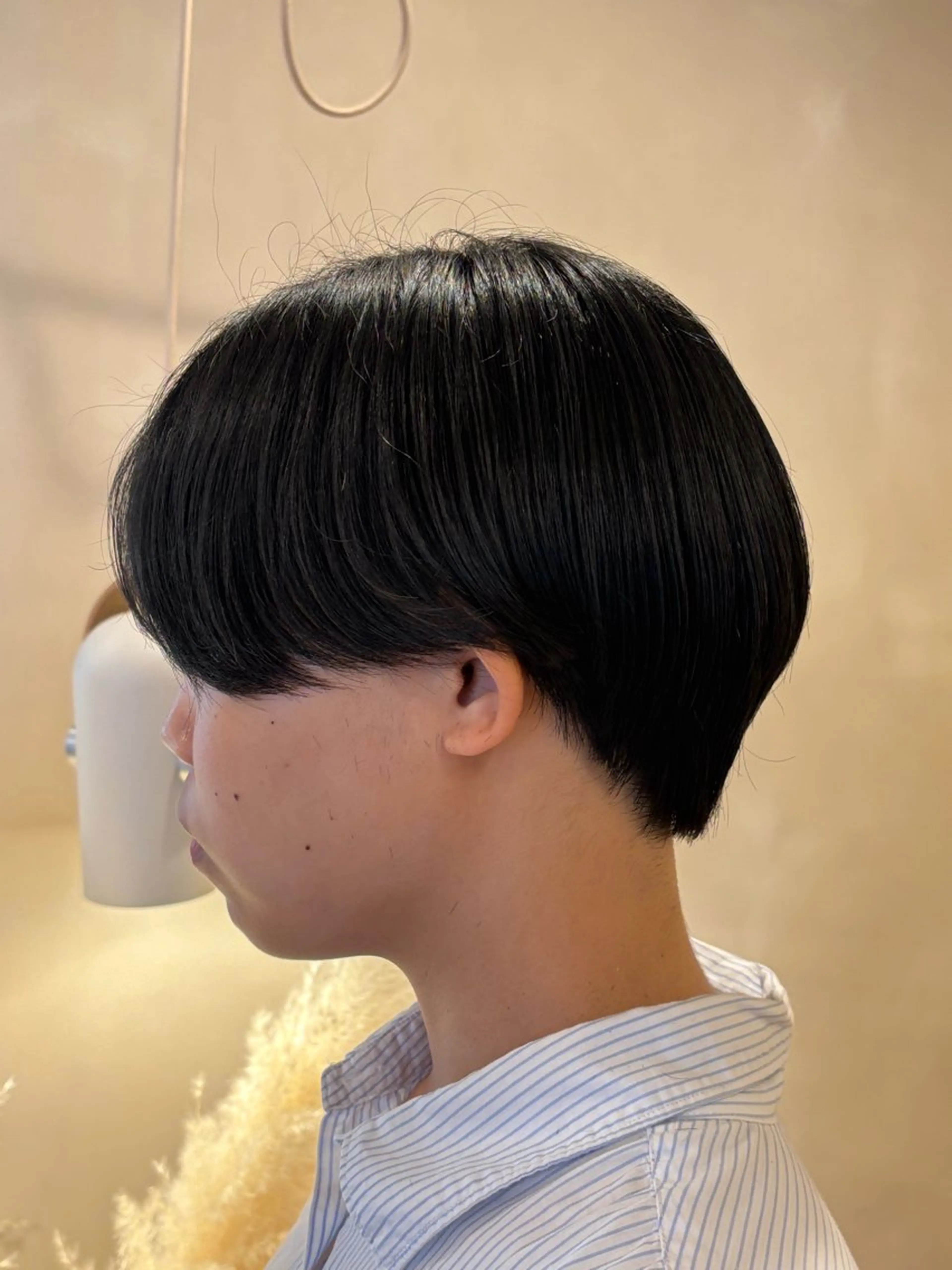 ショート ハンサムショート ショートヘア シンバヒナノ/パーマ レイヤー/髪質改善のヘアスタイル