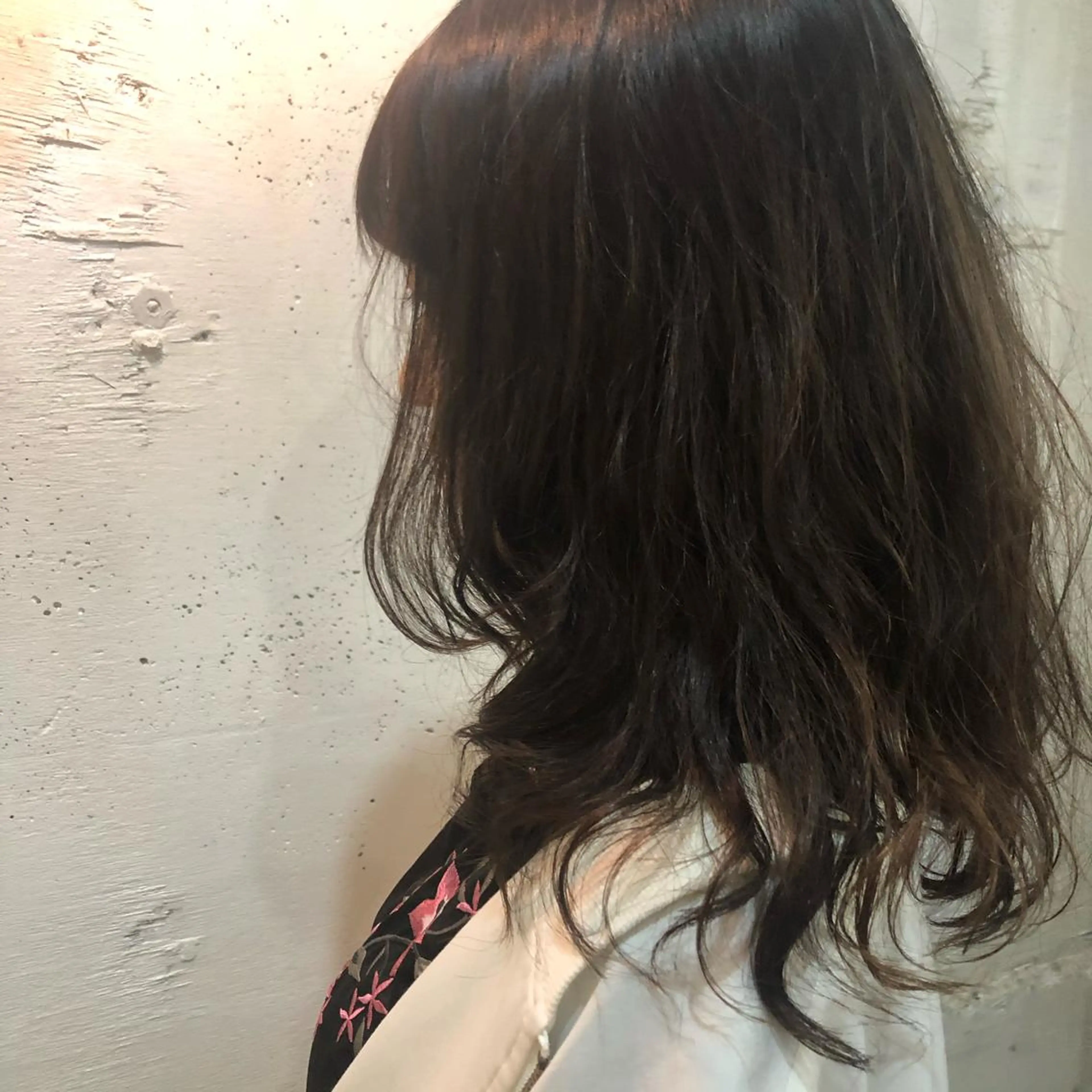 ミディアム パーマ ミディアムパーマ 顔周りカット レイヤーカット デジタルパーマ 韓国美容室出身 🌹Sana/梅田のヘアスタイル