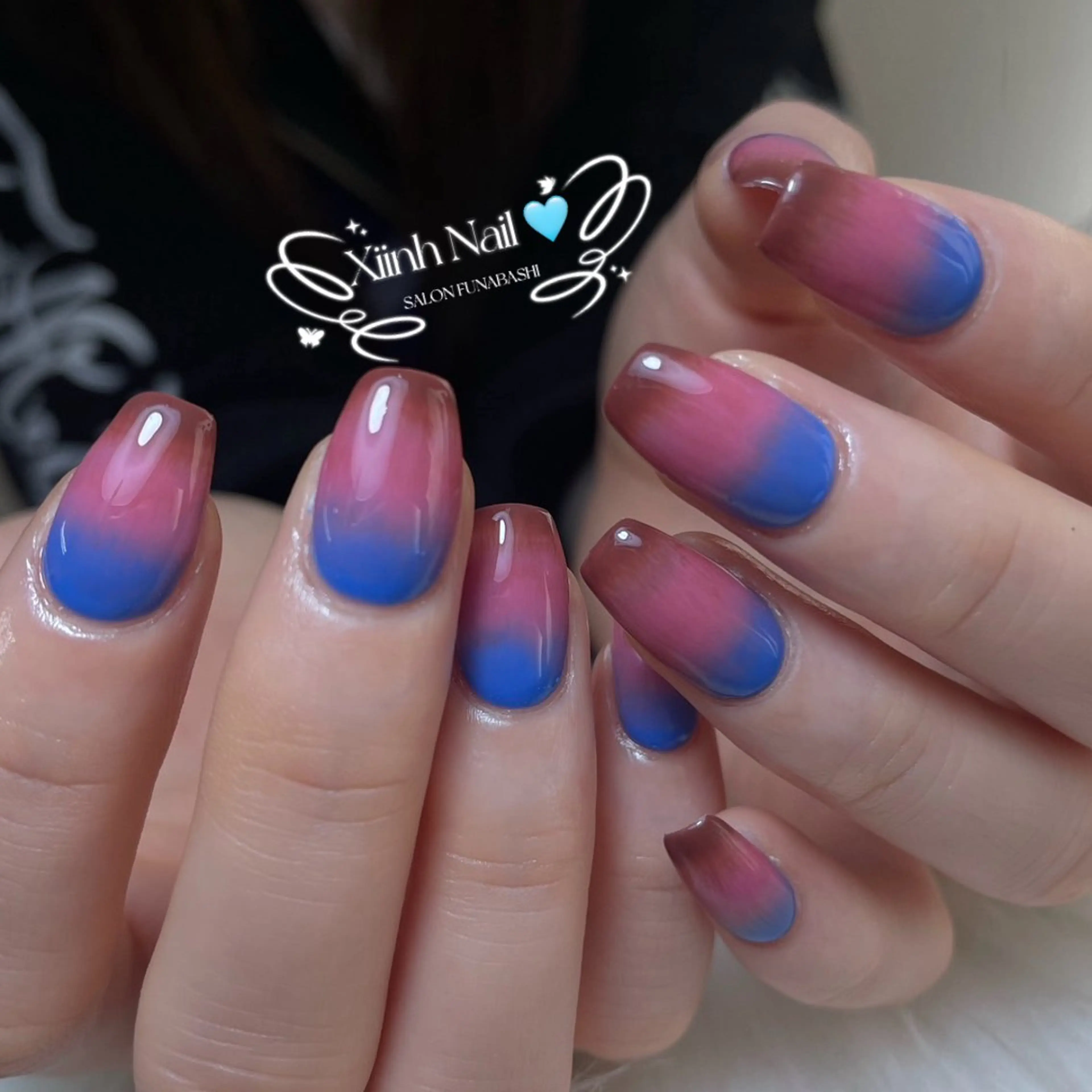 ネイル チークネイル 桜ネイル 長さ出し フットネイル ジェルネイル ハンドネイル XIINH NAIL SALONのネイルデザイン