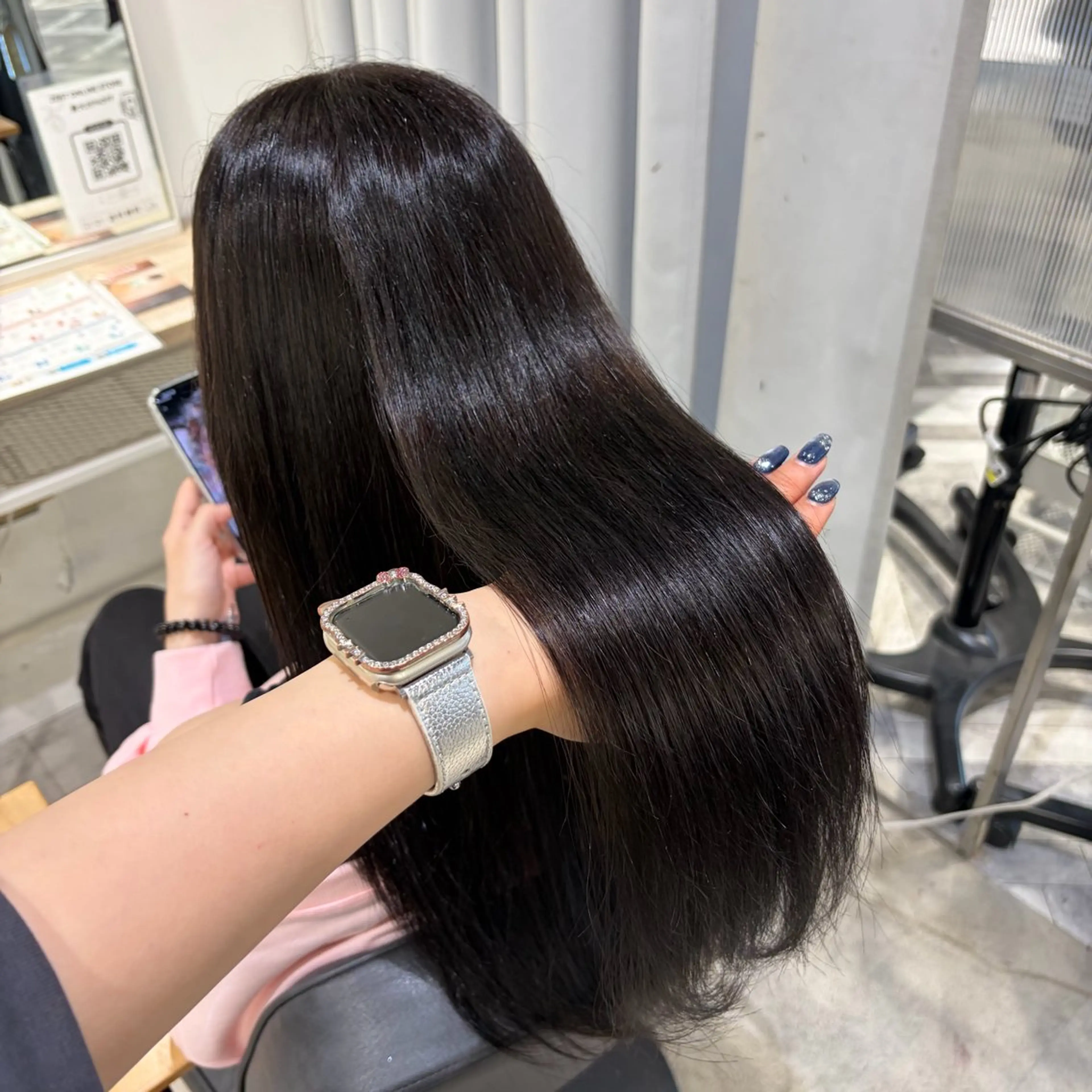 ロング カラー ヘアカラー ななみ.⋆𝜗𝜚 暖色艶カラー/まつパのヘアスタイル