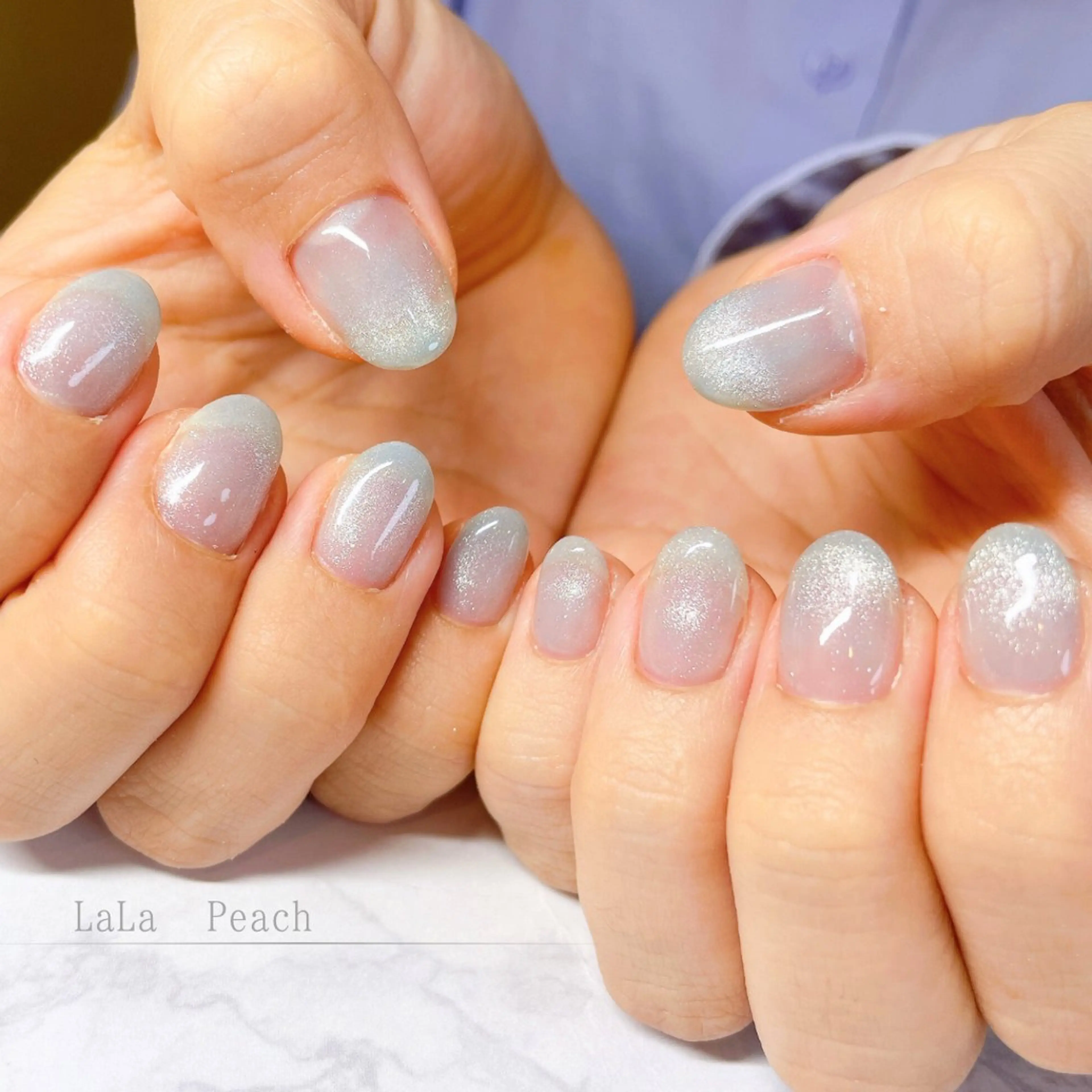 ネイル ジェルネイル マグネットネイル ハンドネイル LaLa Peach 福岡のマツエク・マツパデザイン