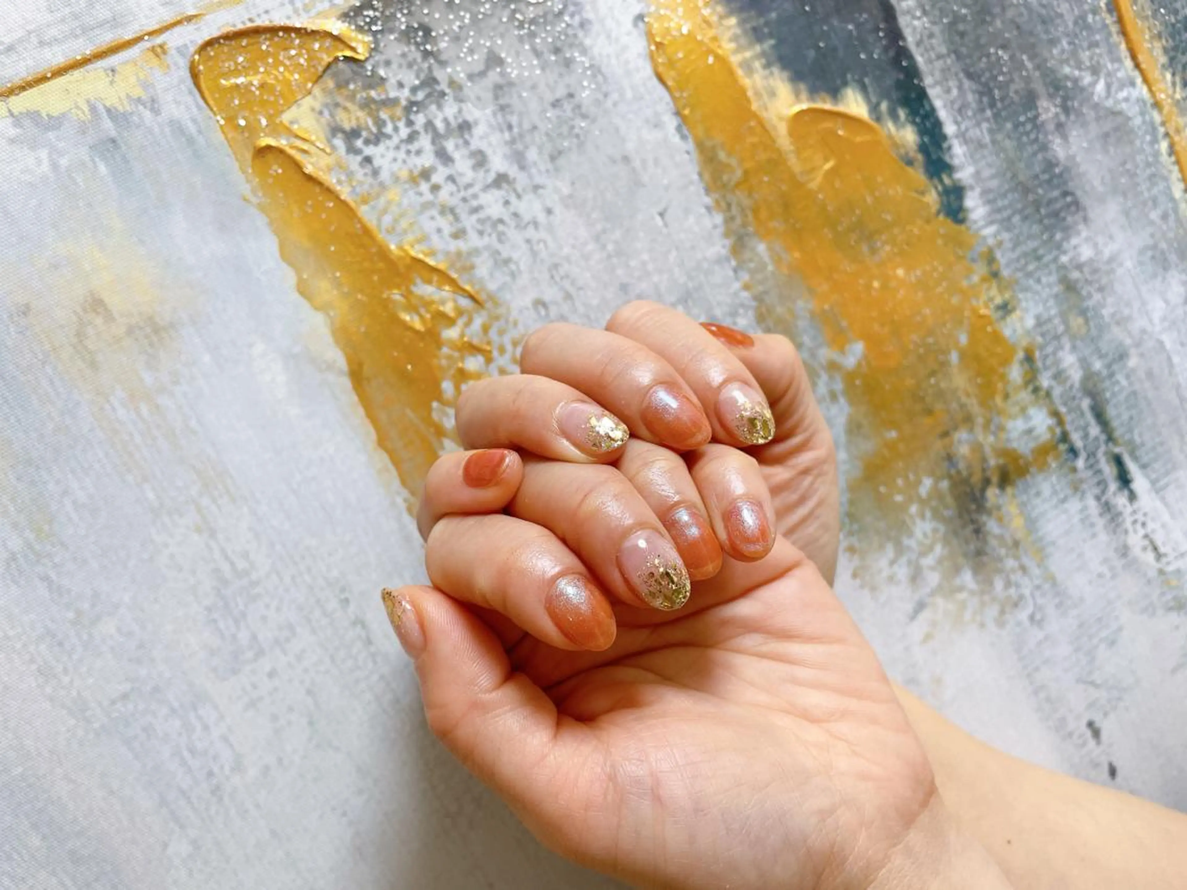 ネイル オーロラネイル フラワーネイル フットネイル フレンチネイル ジェルネイル mogunail &blowのネイルデザイン