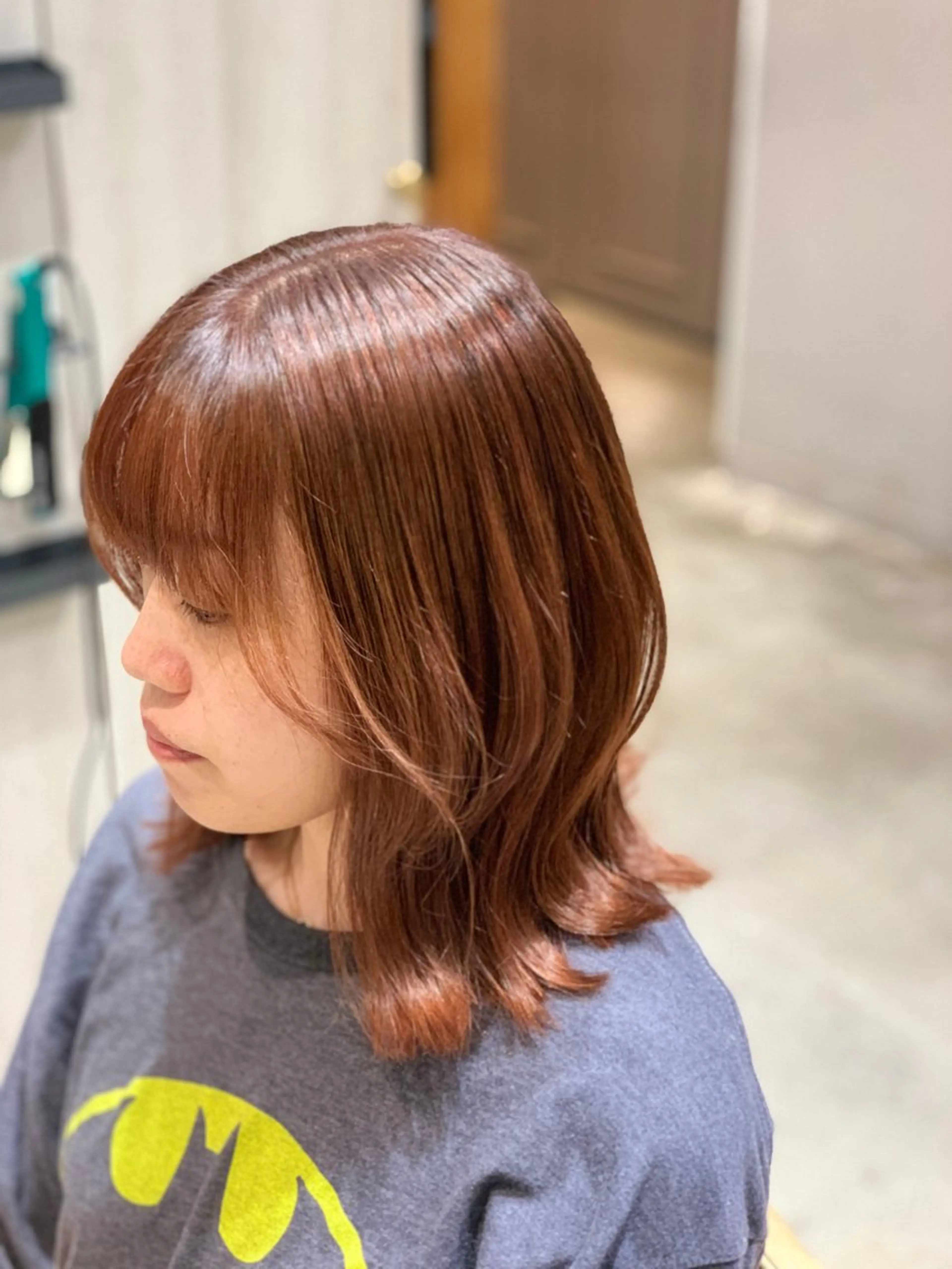 ミディアム ボブ レイヤーカット 外ハネヘア 水戸/似合わせカット /Rukaのヘアスタイル