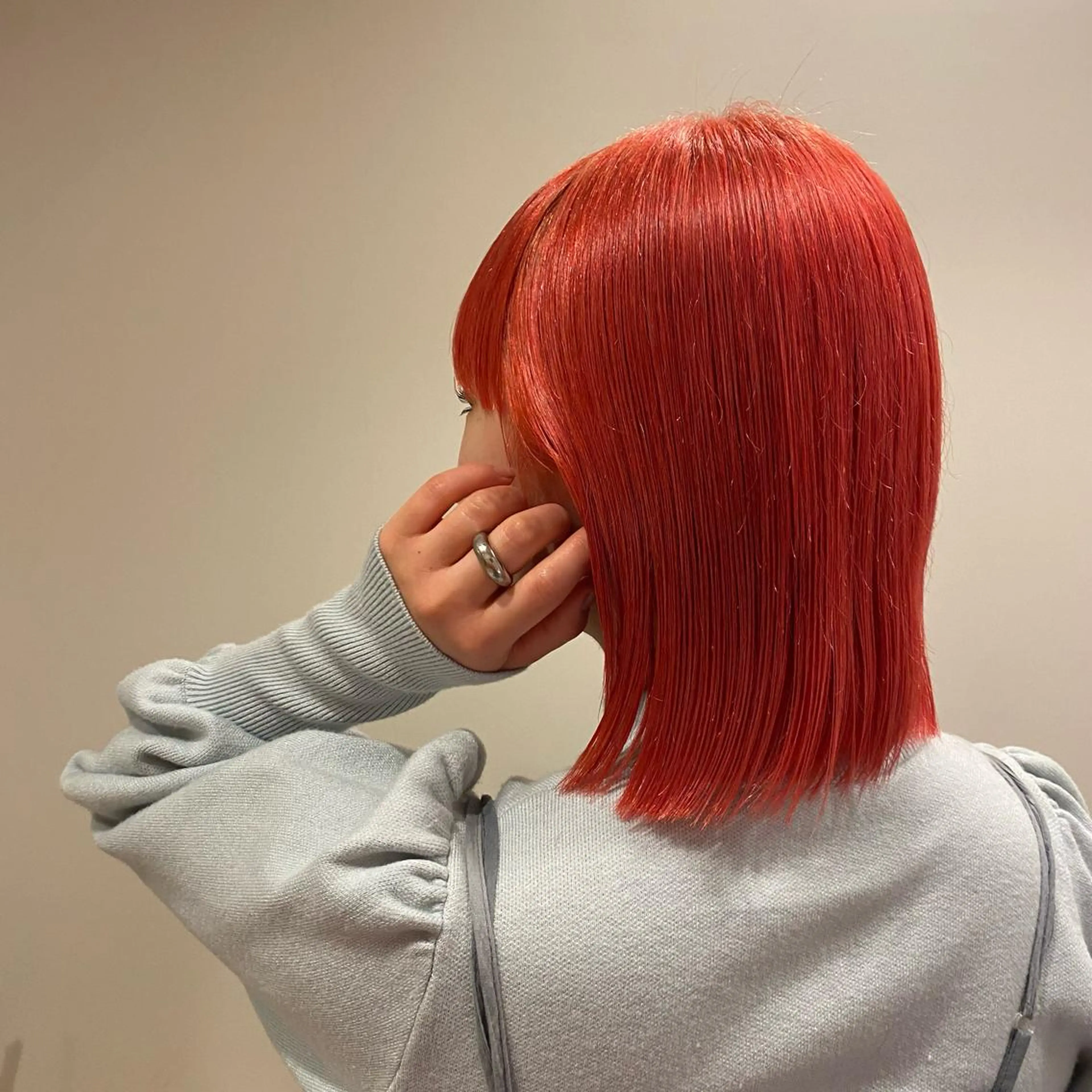 ミディアム カラー メンズパーマ💈藤田 晃志のヘアスタイル