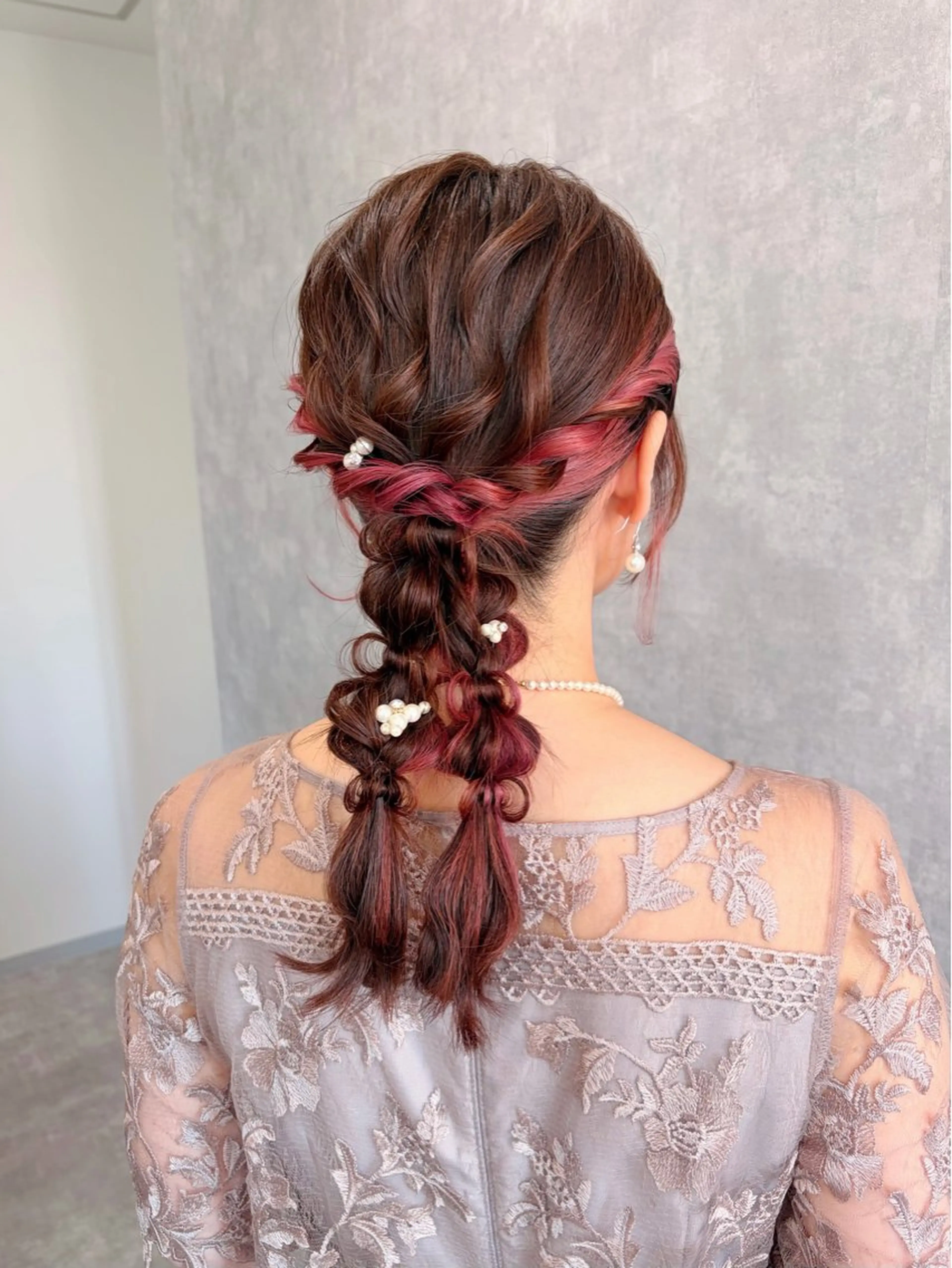 ロング ヘアアレンジ ヘアセット Rangali nanamiのヘアスタイル