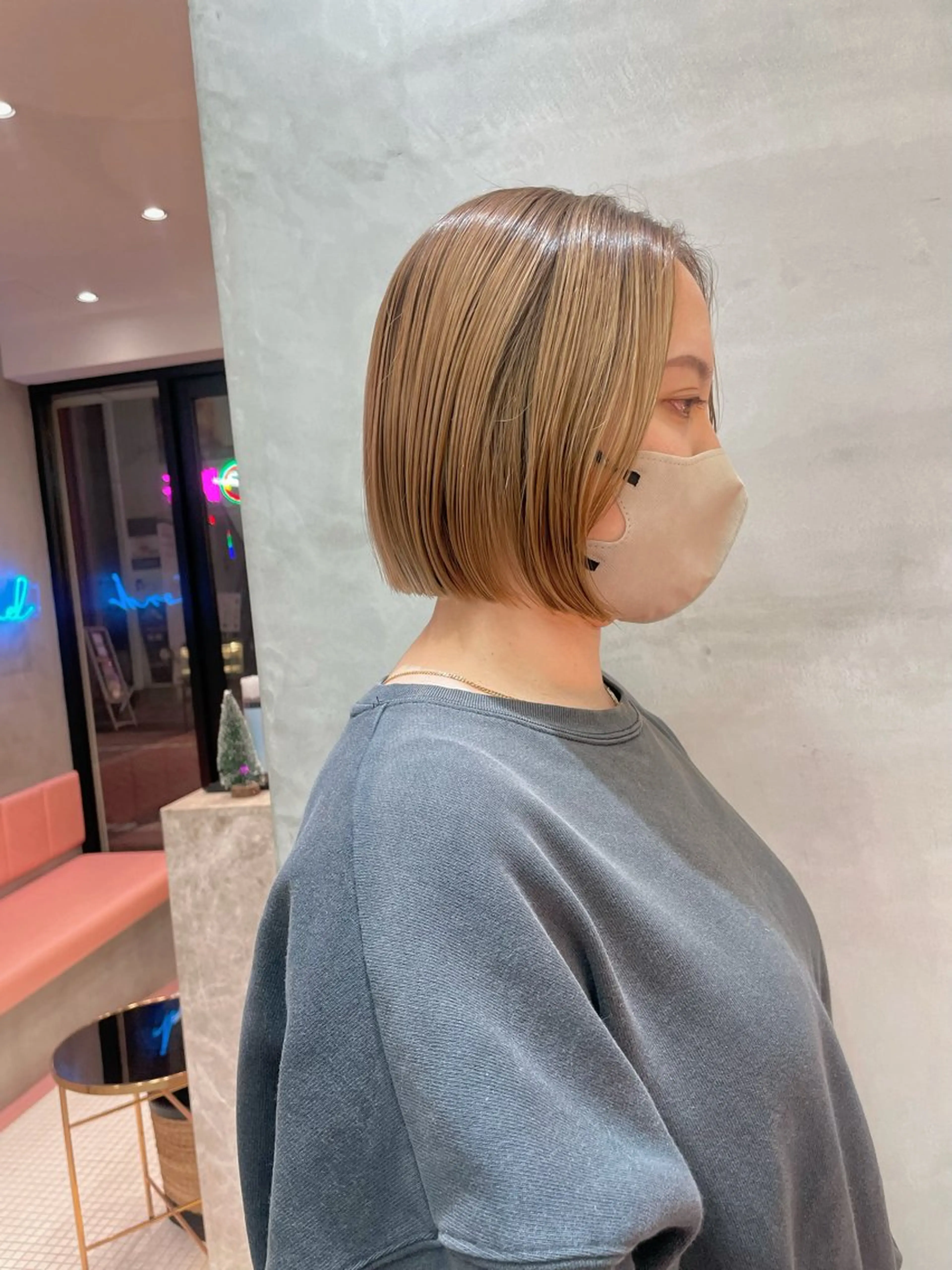 ショート Misaki /ボブ/縮毛矯正のヘアスタイル