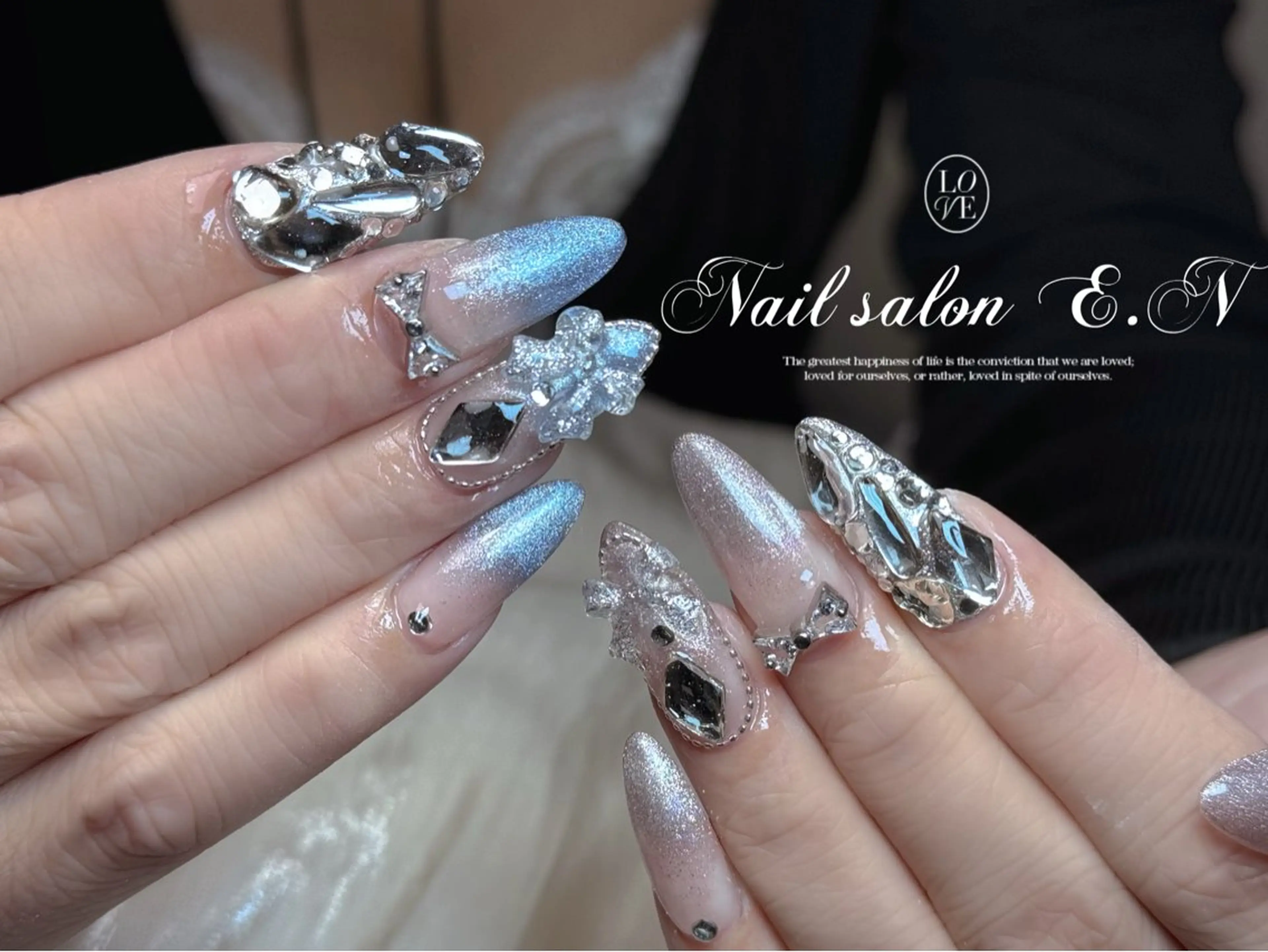 ネイル E.N🦋 長さ出し/持ち込みのネイルデザイン