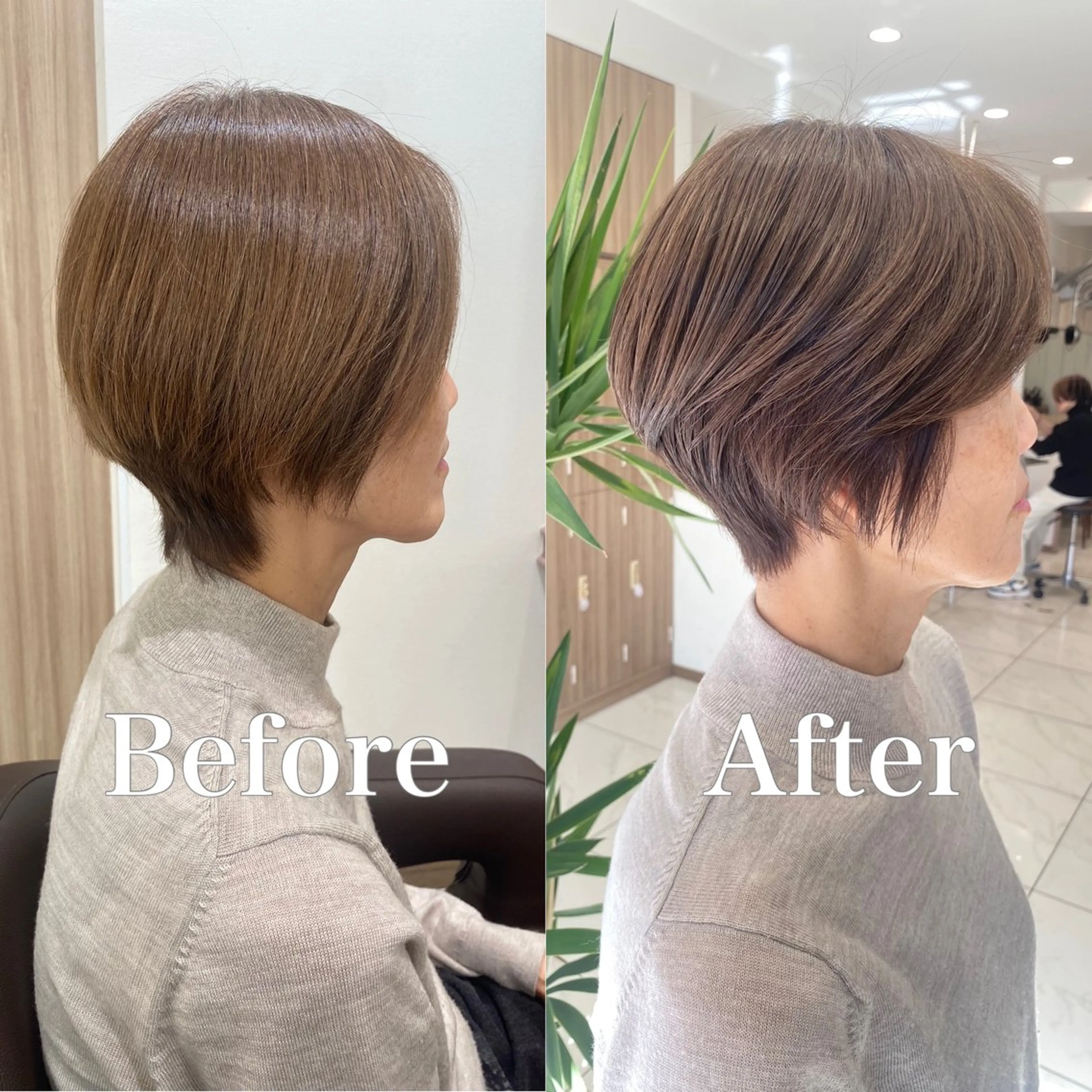 ショート カラー ハイライトカラー ハイライト ショートヘア カット ヘアカラー トリートメント 寺内 紳悟のヘアスタイル