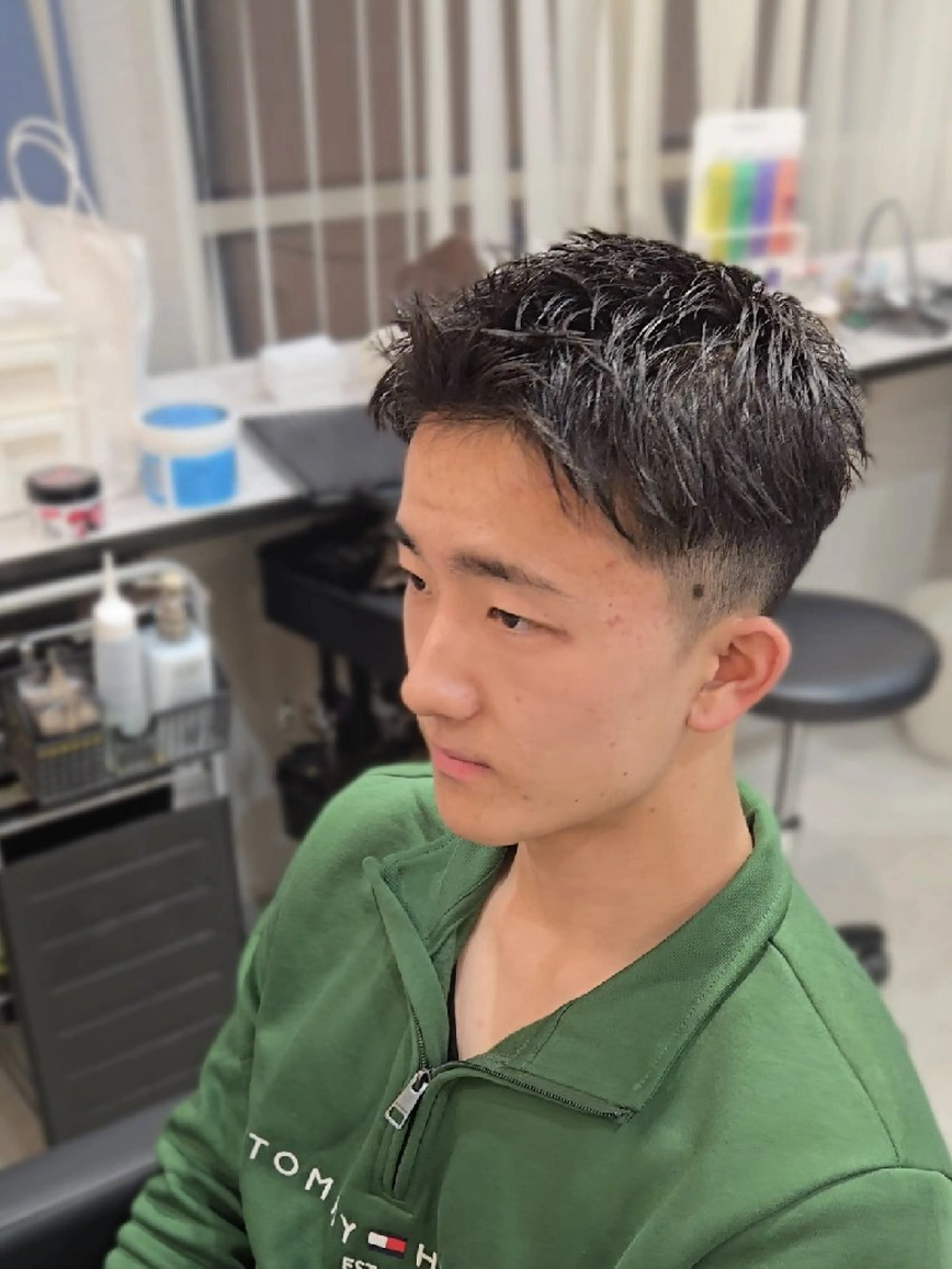 メンズ ショート スパイキーショート ショートヘア カット ヘアセット LEN名古屋/パーマ 海外ヘア/メンズ特化のヘアスタイル
