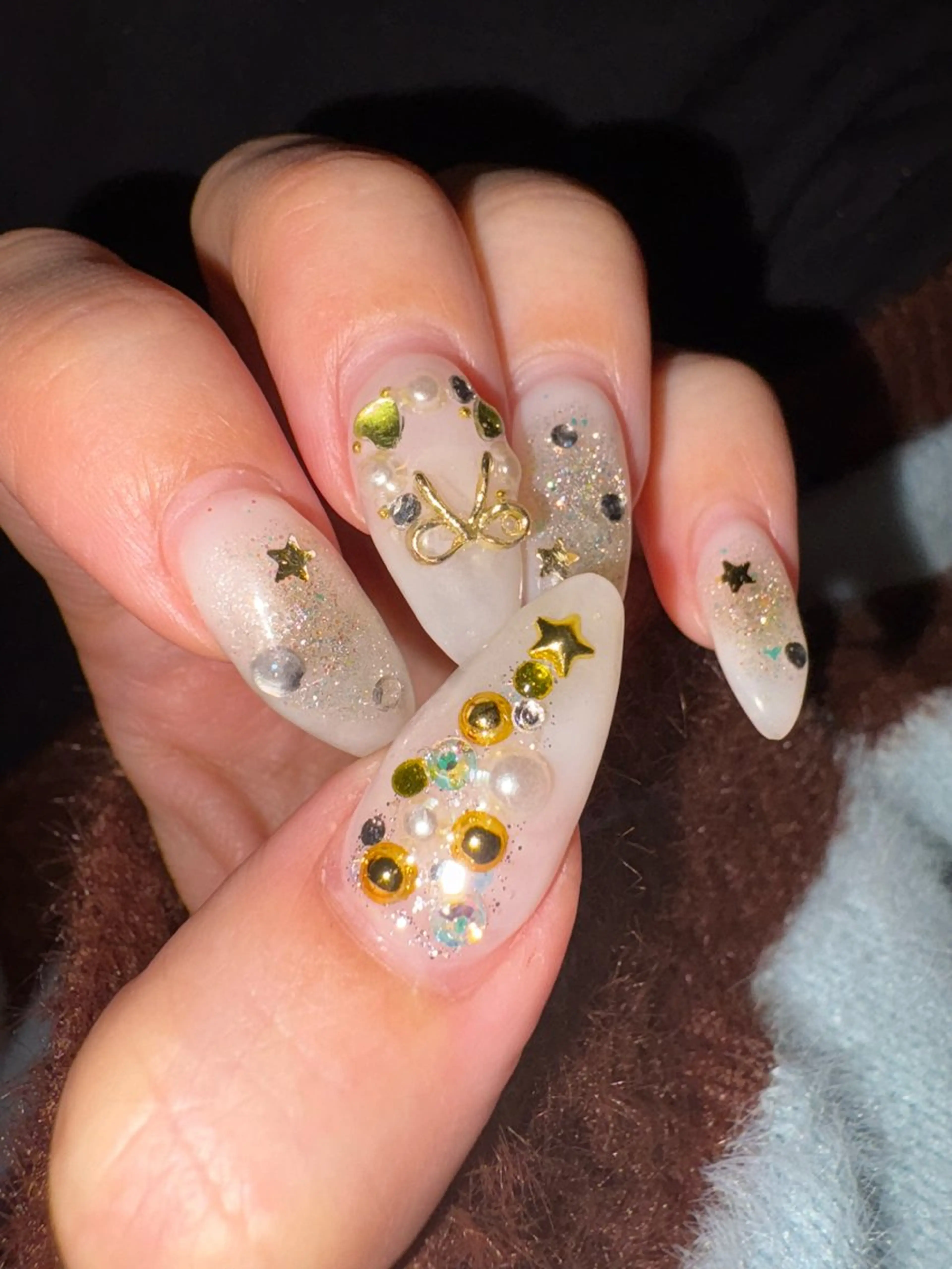 ネイル ハンドネイル 艶/マグネット/網紅 /韓国/岩下りほのネイルデザイン