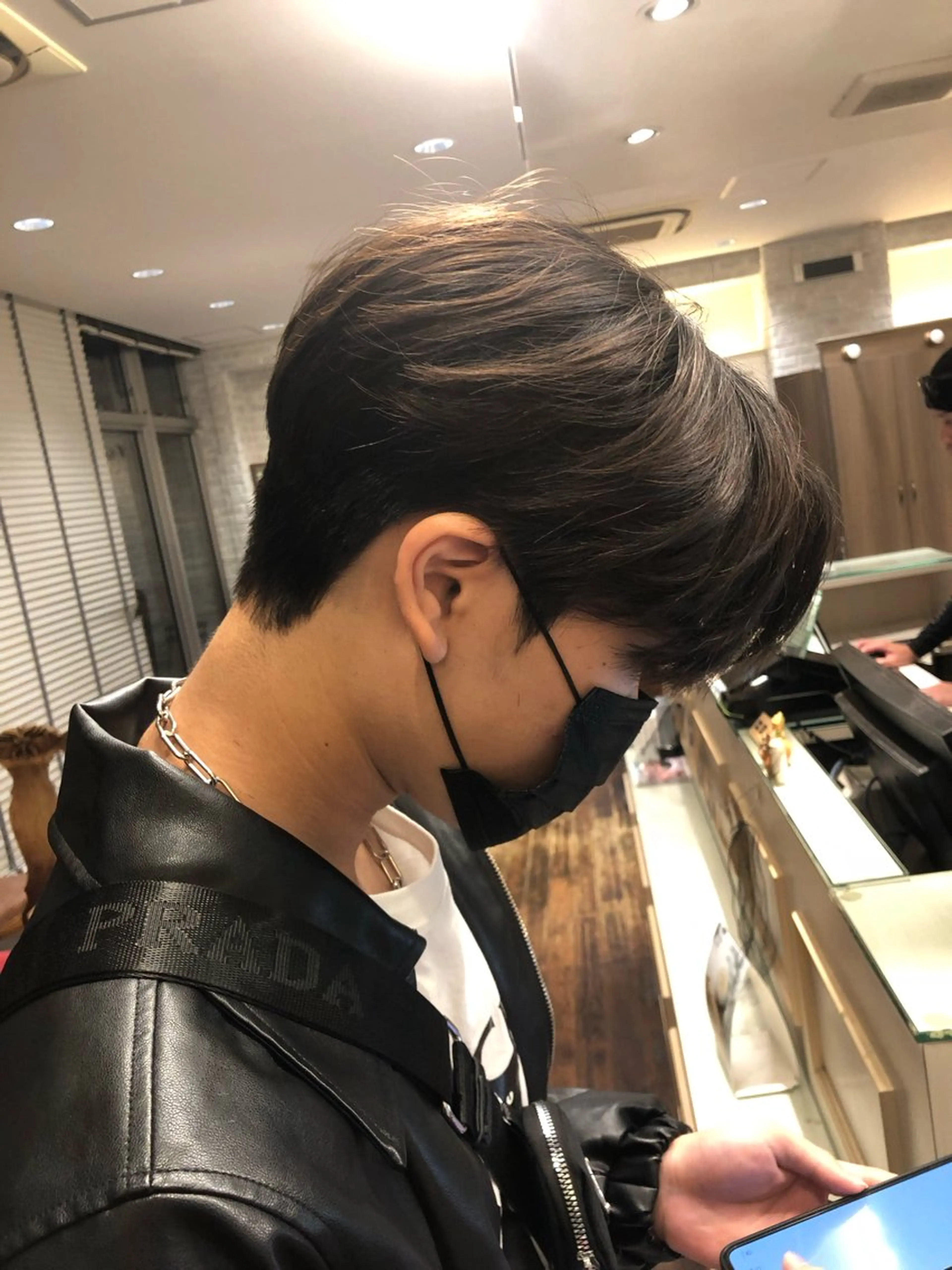 メンズカット×ダウンパーマの写真