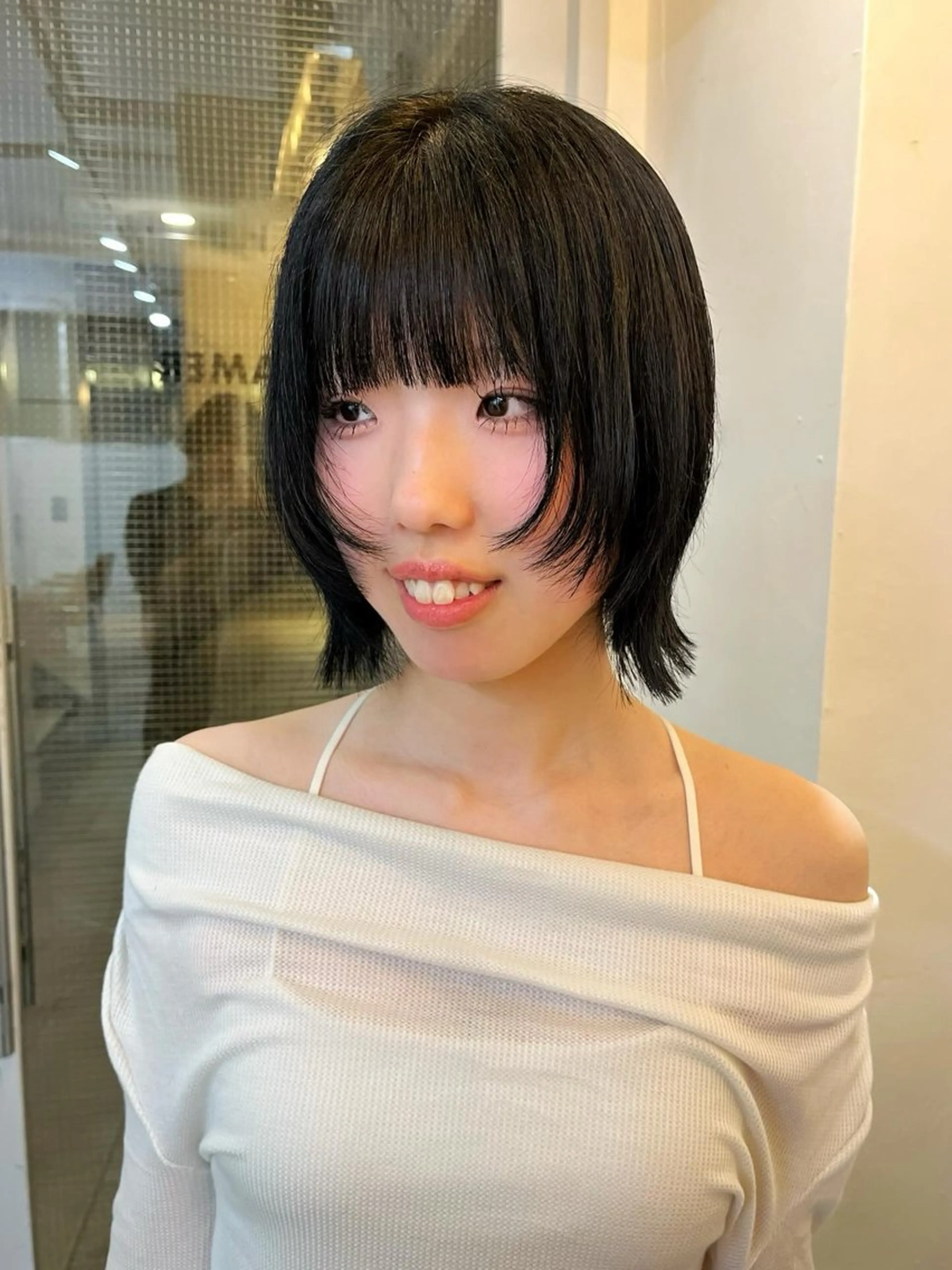 ミディアム 加藤好/ボブ /レイヤー/暖色🧡のヘアスタイル