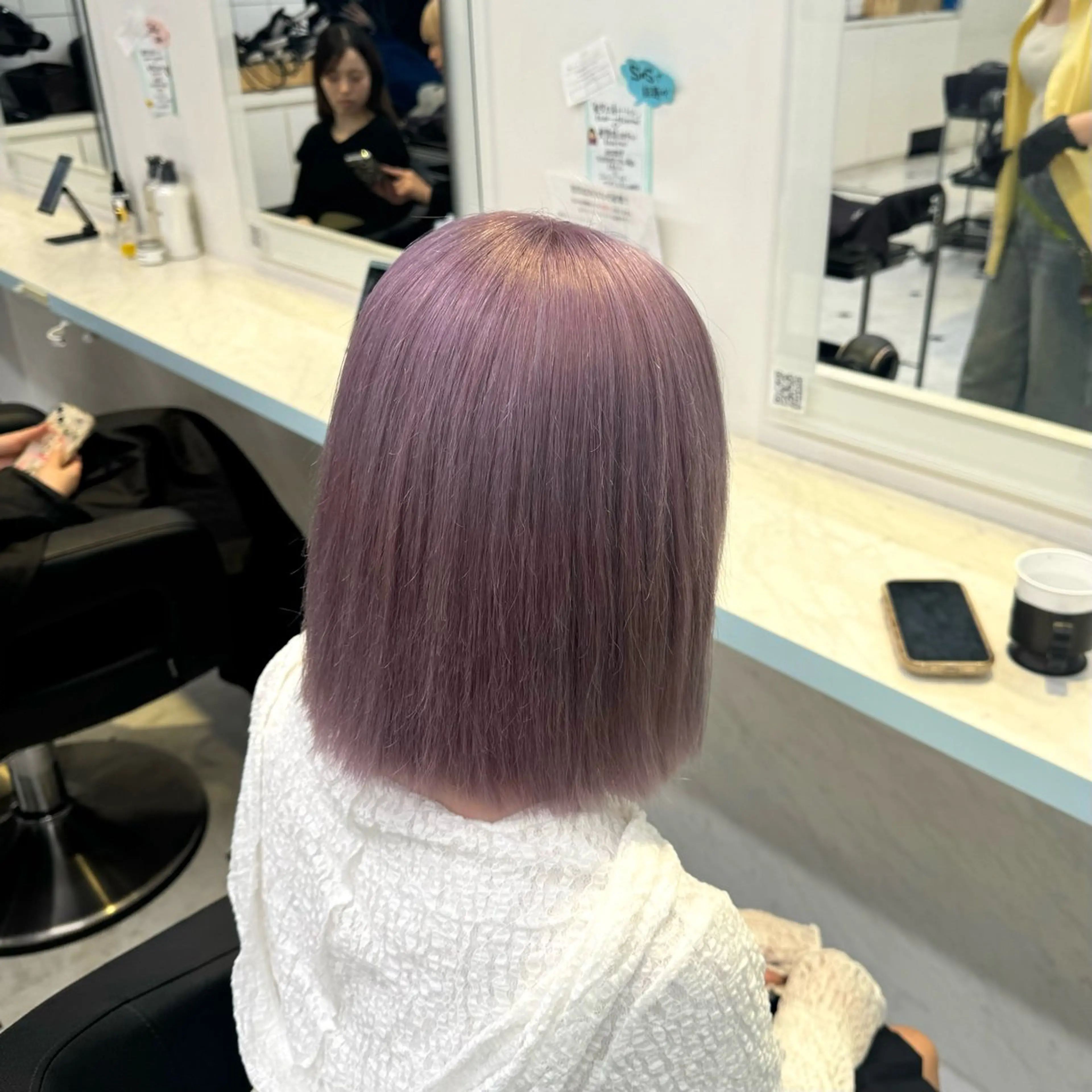 ミディアム カラー ヘアカラー トリートメント ヘッドスパ ヘアセット 暖色🩷透明感カラー ♡Maika♡のヘアスタイル