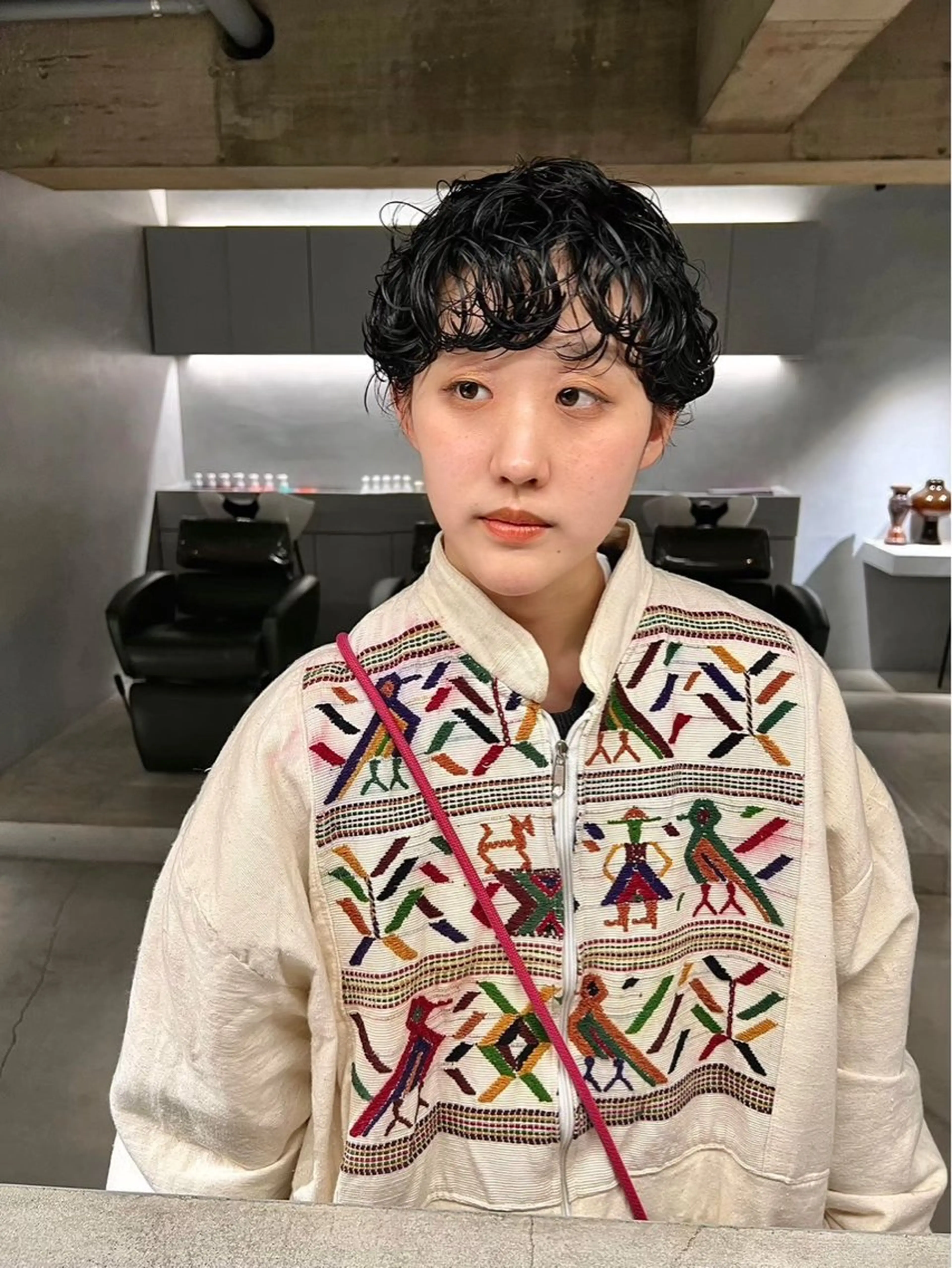 ショート パーマ 中村 衣里のヘアスタイル