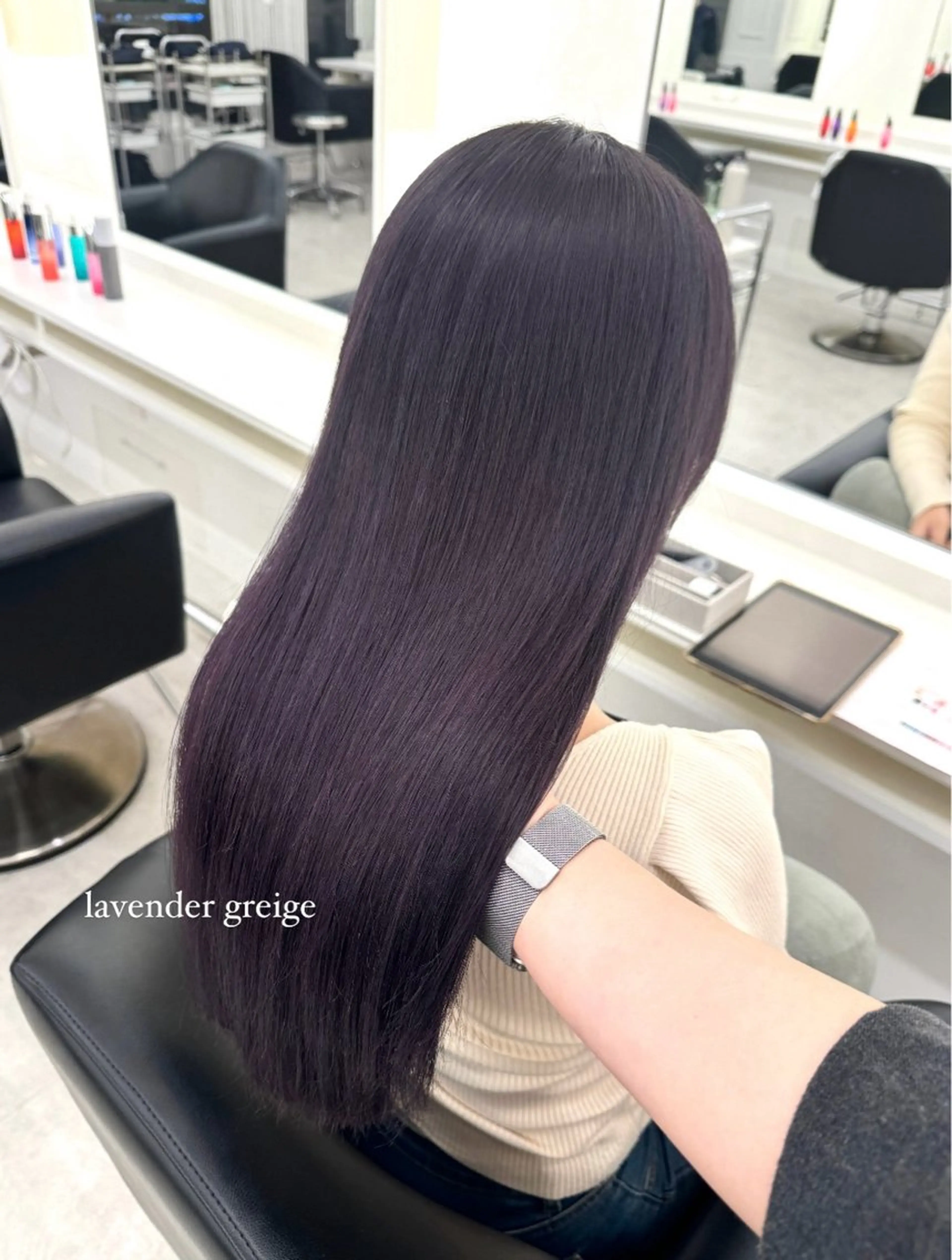 カラー ラベンダーカラー ヘアカラー Parve Mix/ 平 奈果🎀のヘアスタイル