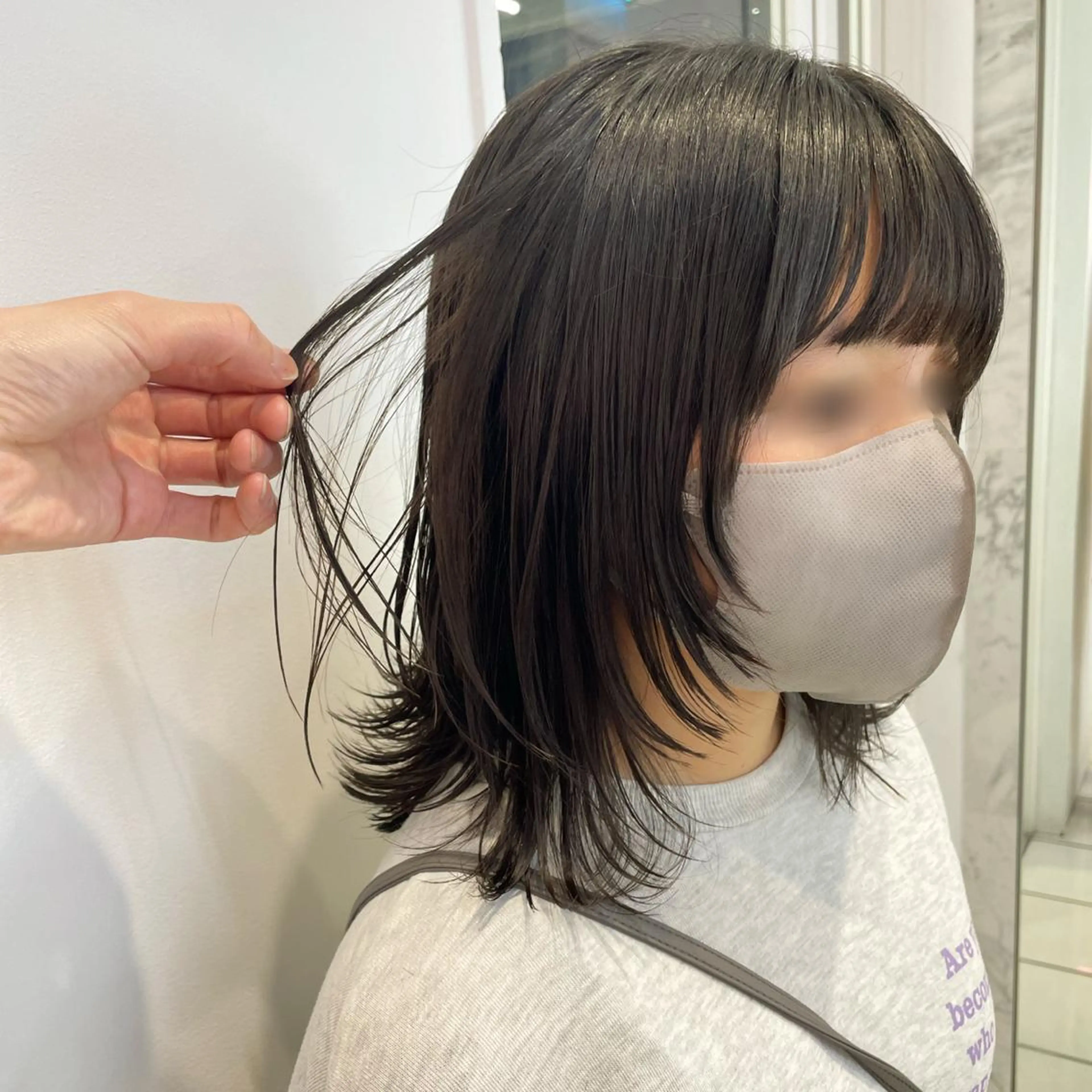 ミディアム 🐺ウルフ/レイヤー カット/高嶋湧大のヘアスタイル