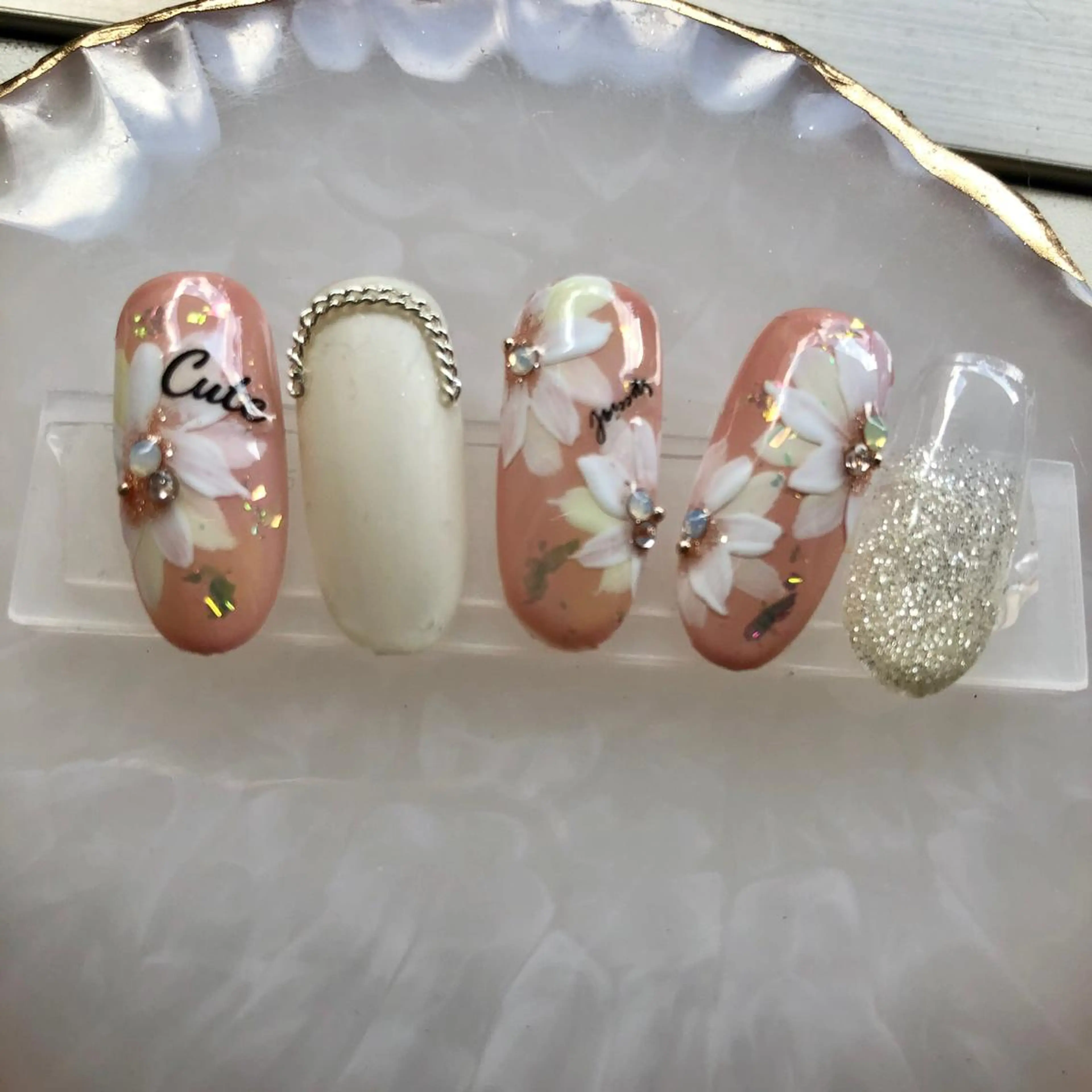 ネイル フラワーネイル 奥園 良恵のネイルデザイン