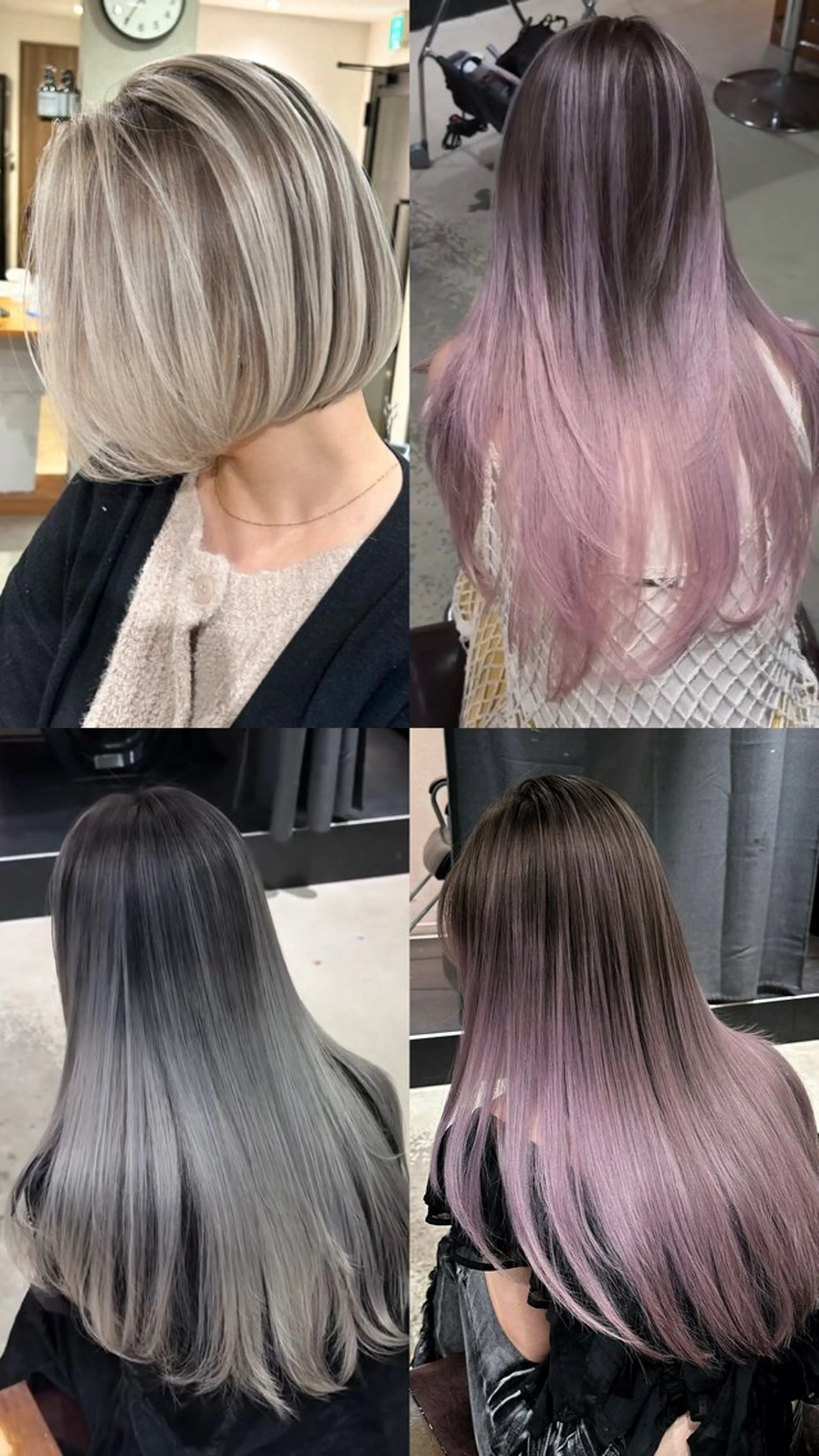 セミロング ハイトーン🫧艶髪 MAIKAのヘアスタイル