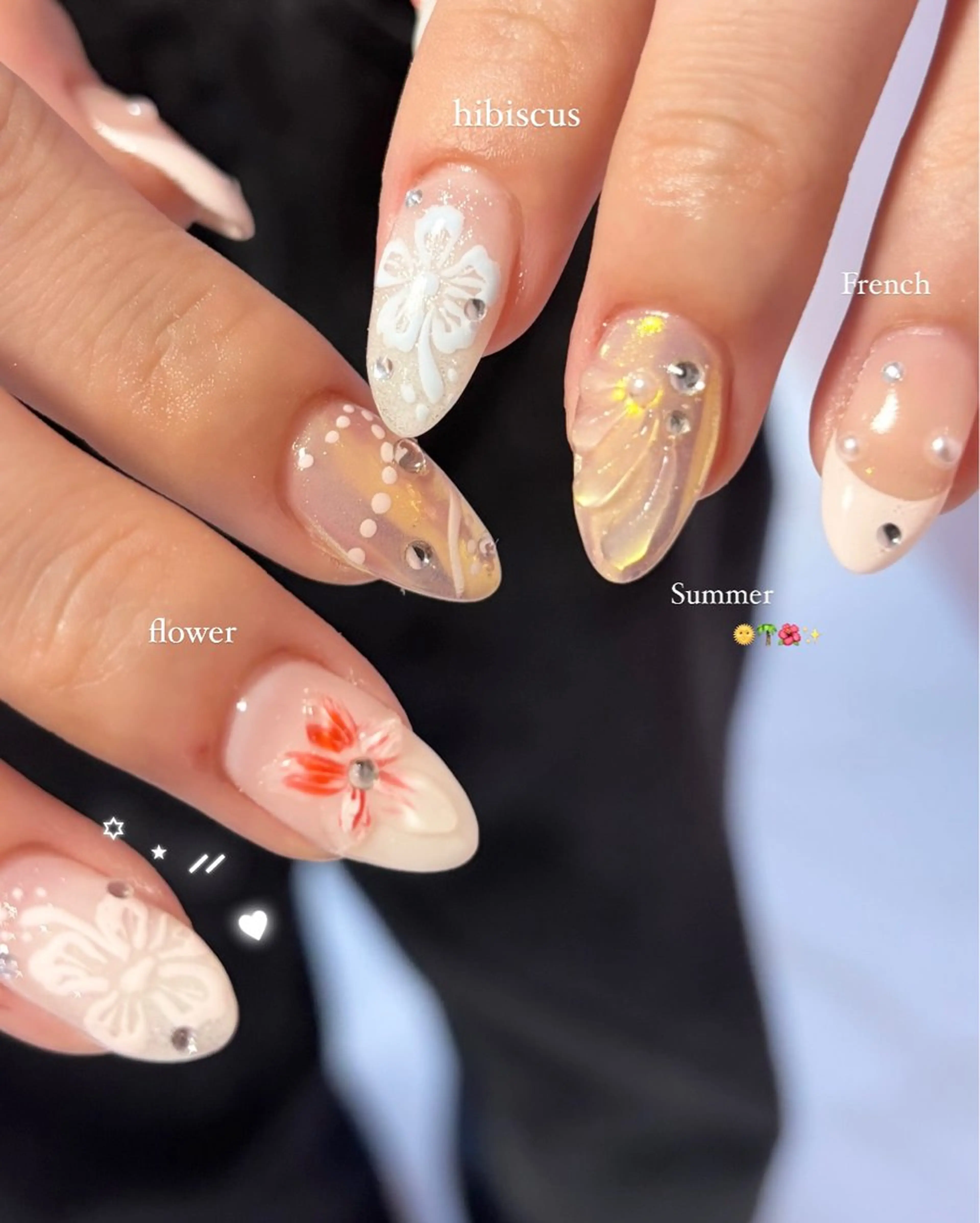 ネイル ハンドネイル EmaNail🎀 Haaruのネイルデザイン