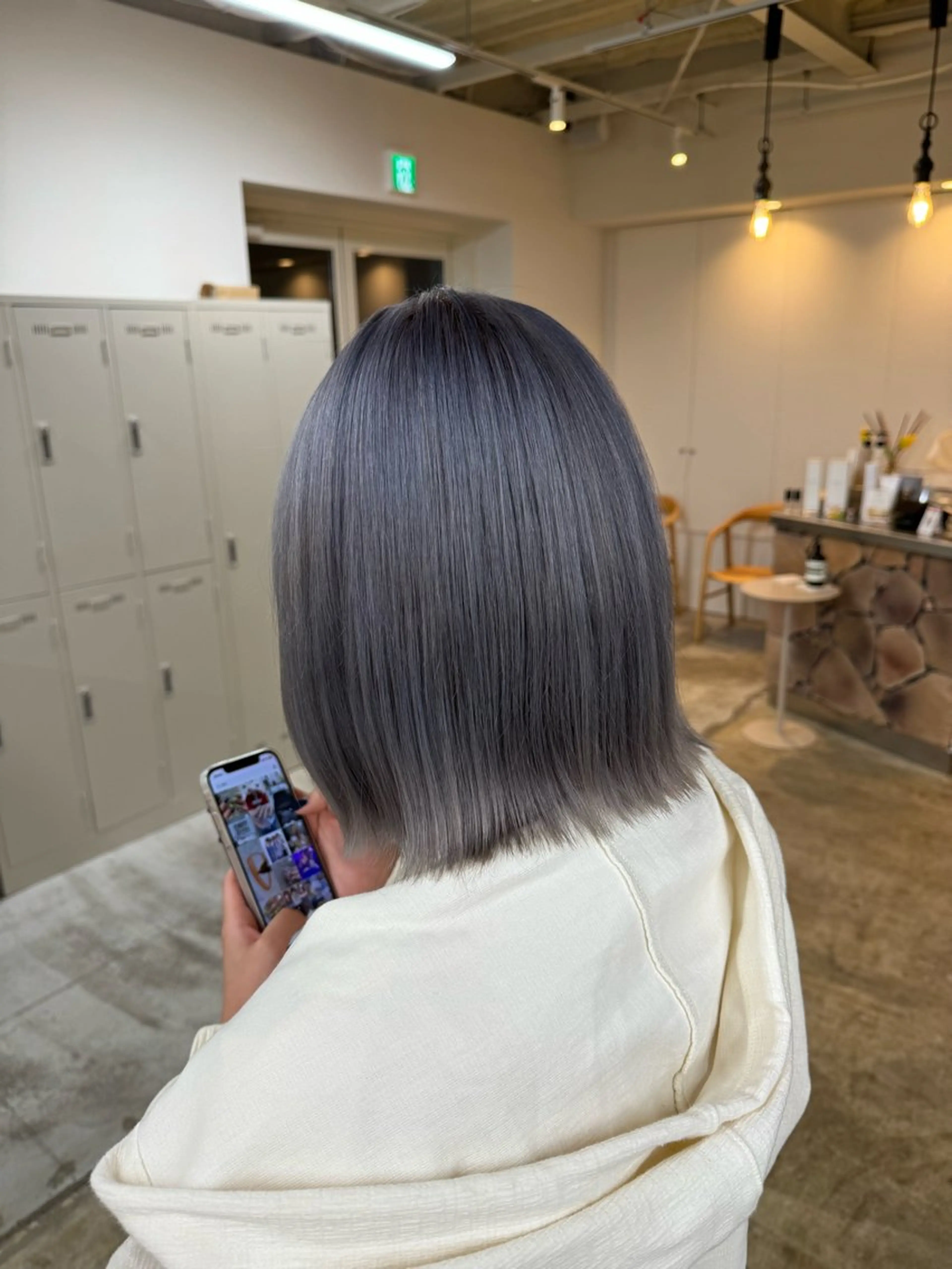 ショート カラー ブリーチ ヘアカラー fand / HINAのヘアスタイル