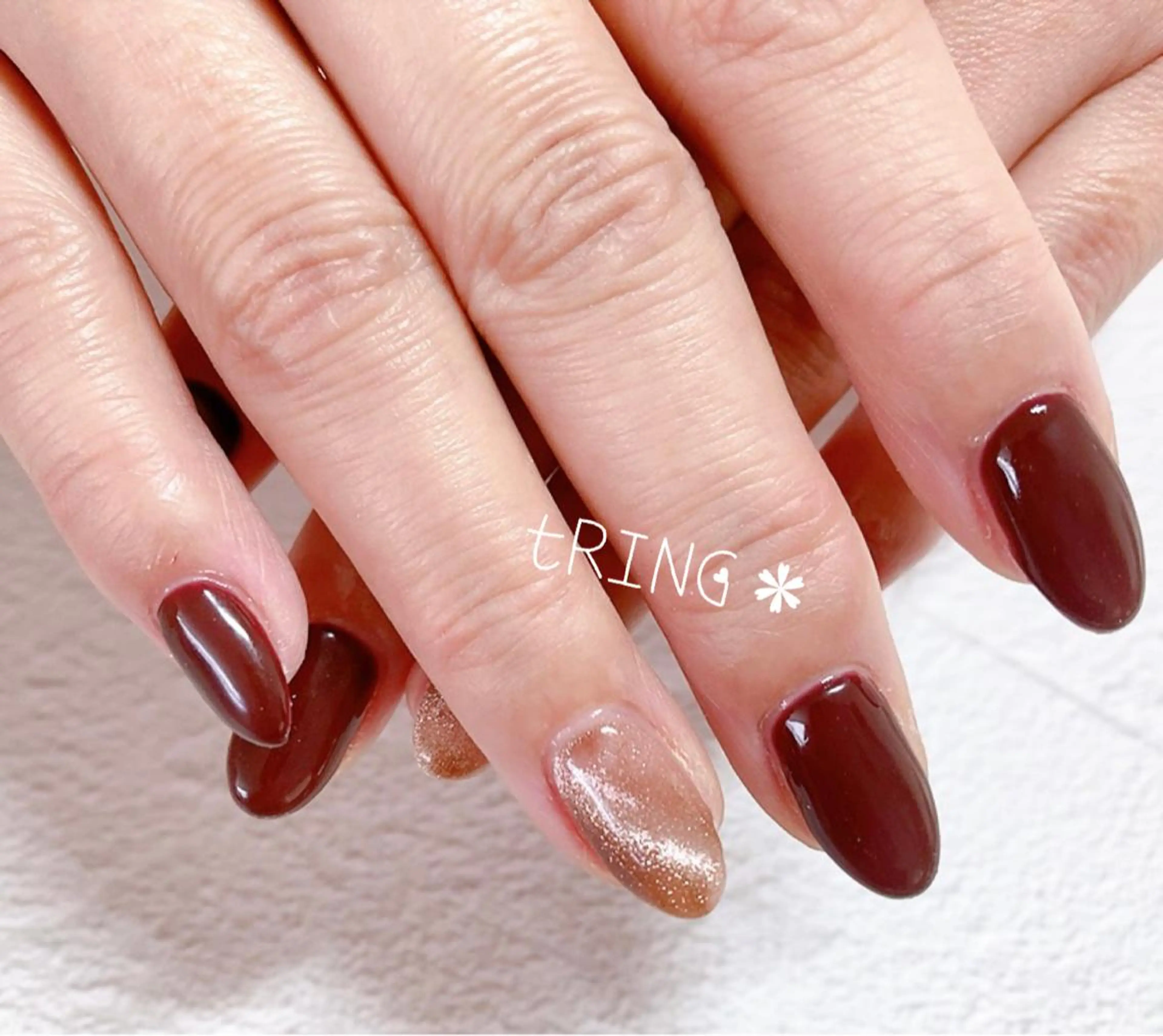 ネイル ハンドネイル tRING＊ しいの木台のネイルデザイン