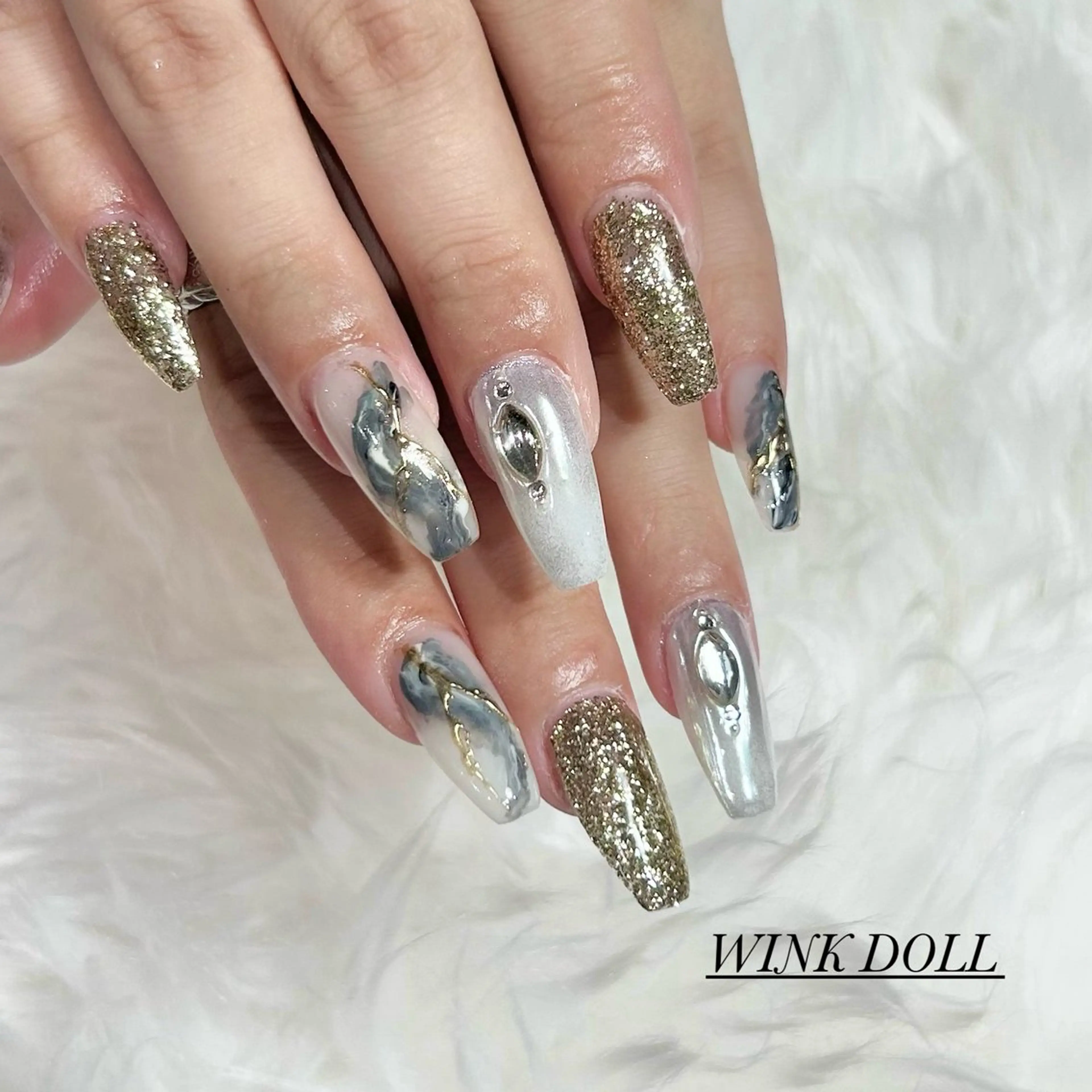 ネイル ハンドネイル WINK DOLL 🌹MIRAIのネイルデザイン