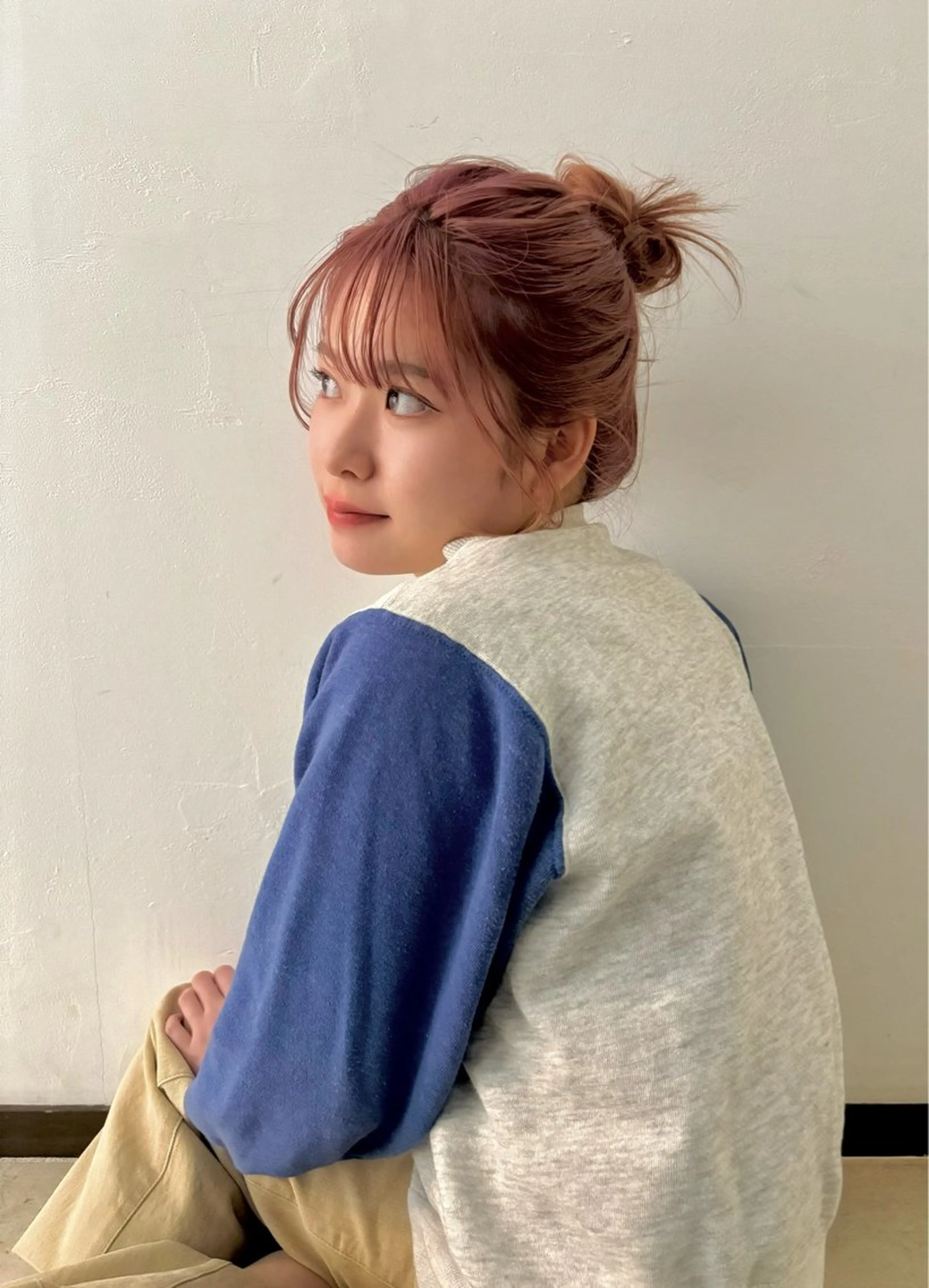 セミロング ヘアカラー トリートメント 勝田 沙耶のヘアスタイル