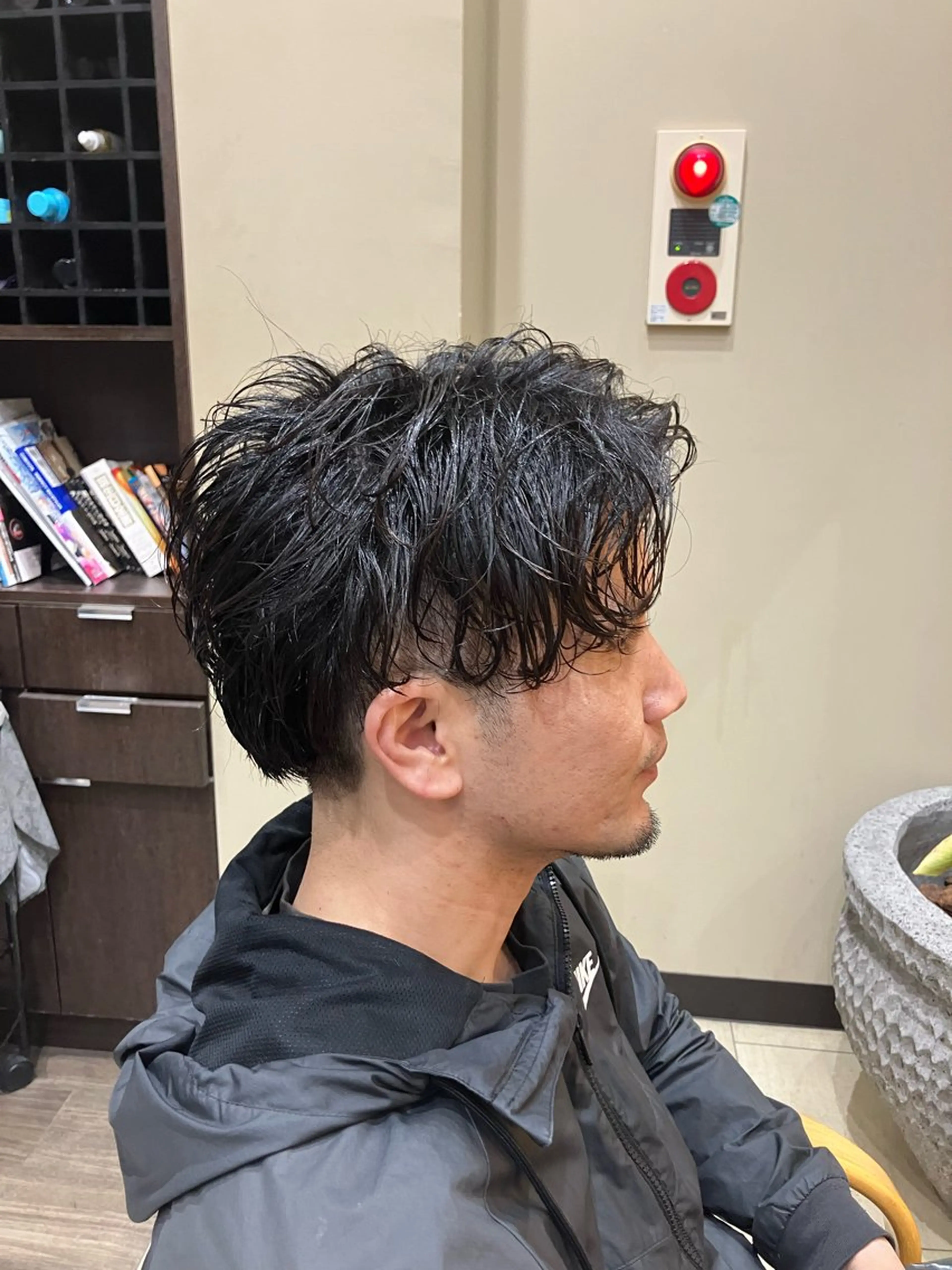 メンズ アップバング マッシュ 吉田 健吏のヘアスタイル