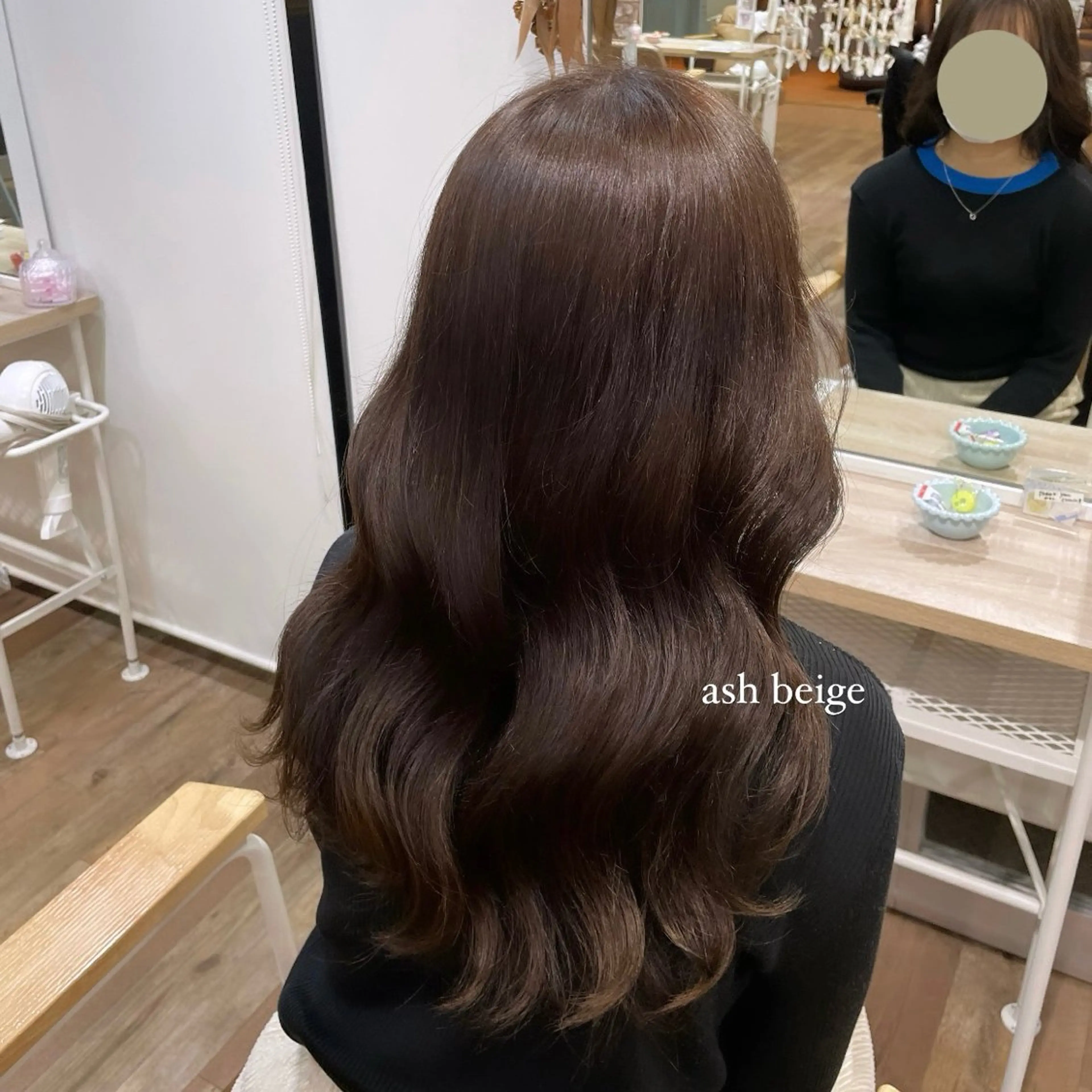 ロング アッシュ ピンク・ラベンダー/ レイヤー/NANAのヘアスタイル