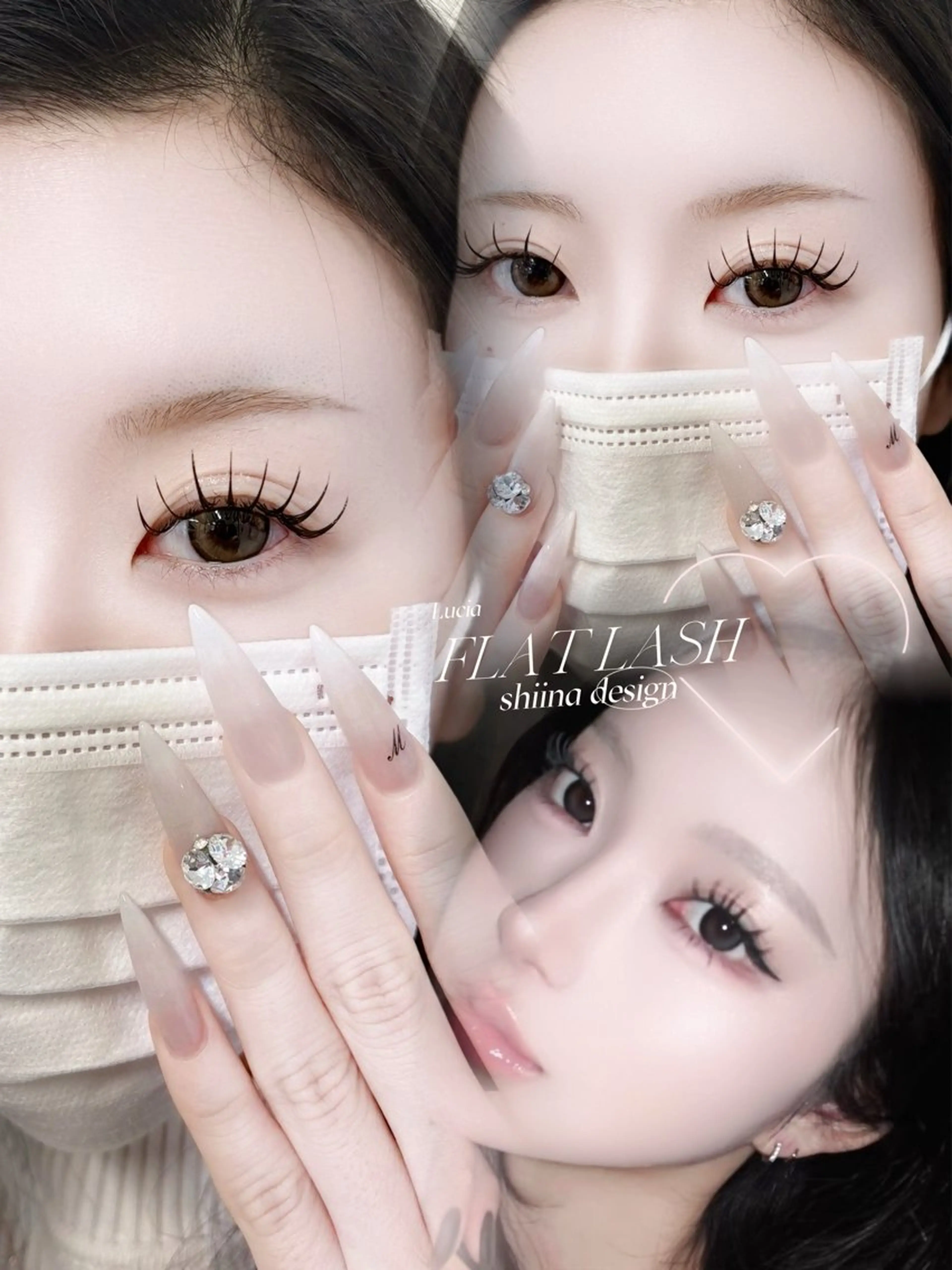 💎フラットラッシュ　付け放題💎《束感仕上げ/オフ込/180本まで》の写真