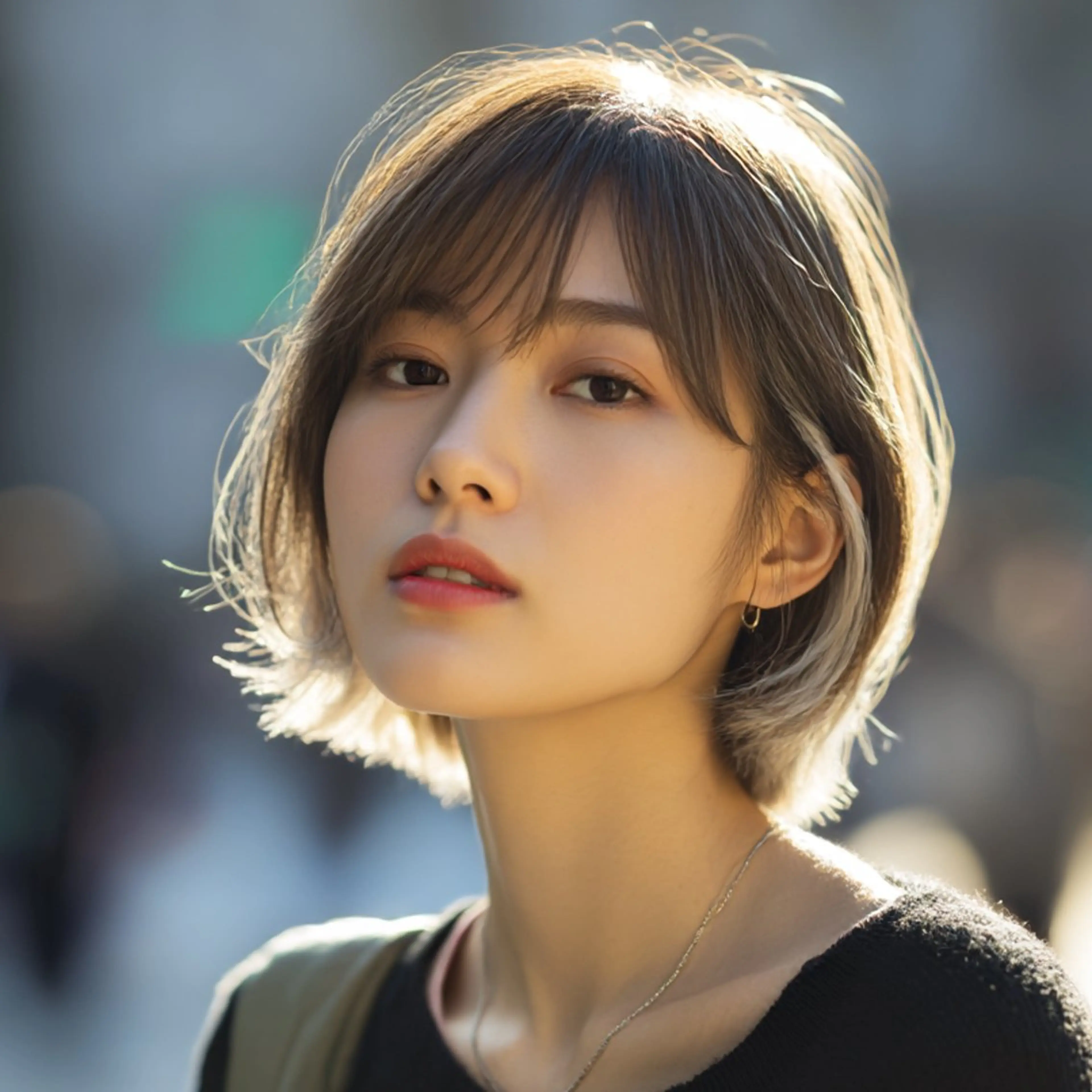 ミディアム 飯田 知将のヘアスタイル