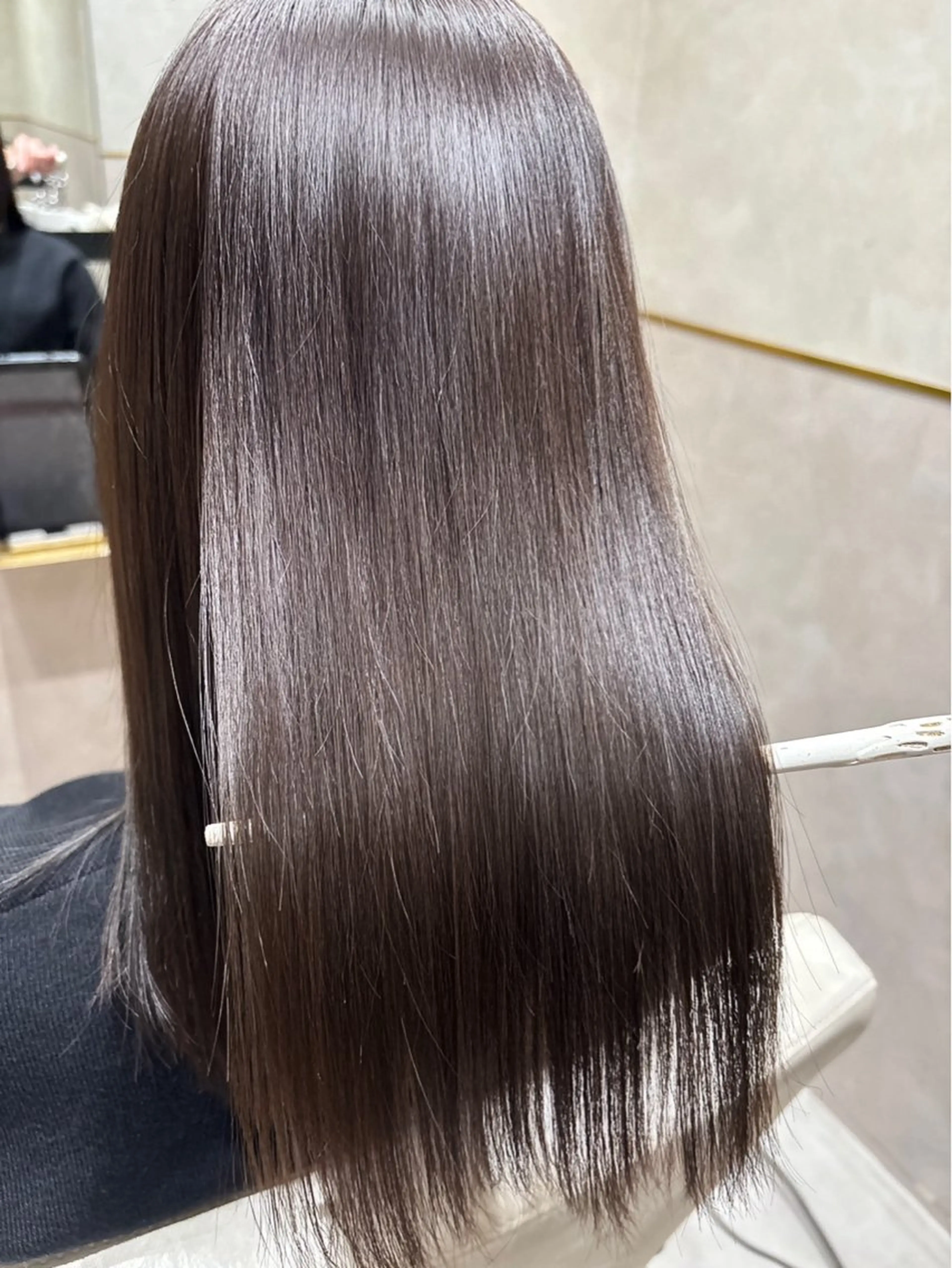 ロング 縮毛矯正 トリートメント ✨艶髪職人艶カラー✨ 中本輝人のヘアスタイル