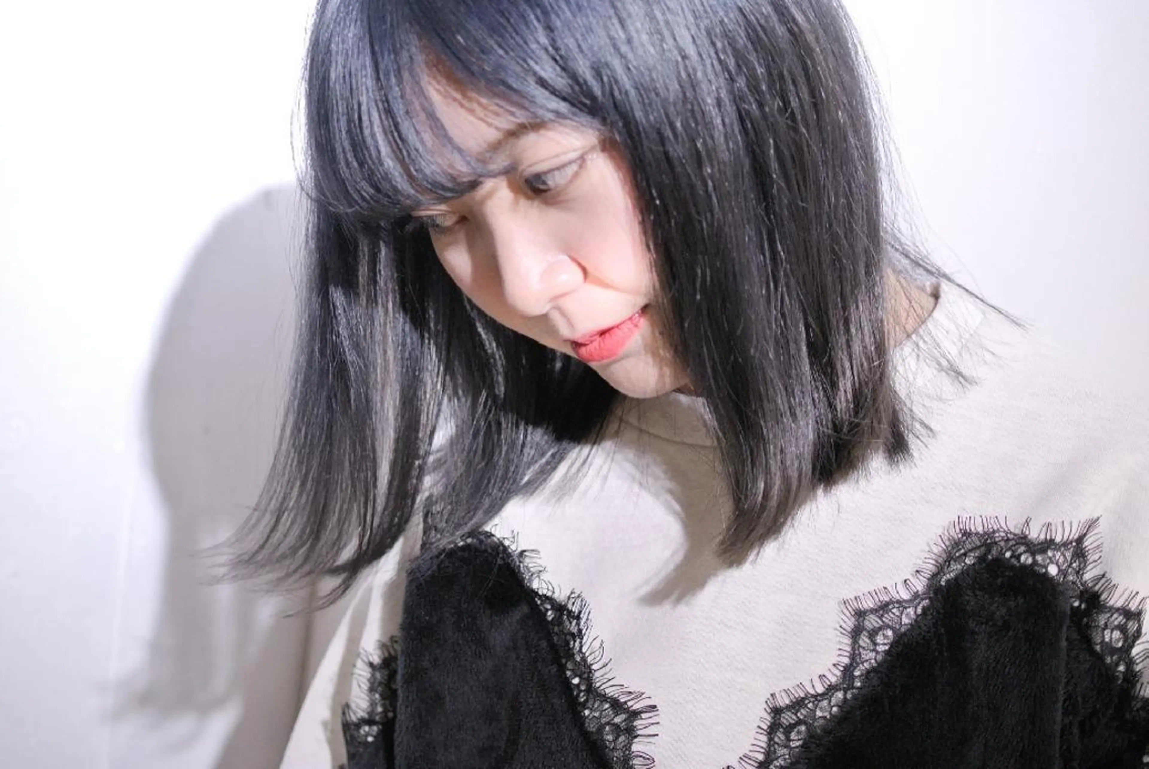 ミディアム 切りっぱなしボブ ボブ 樋口 千尋のヘアスタイル