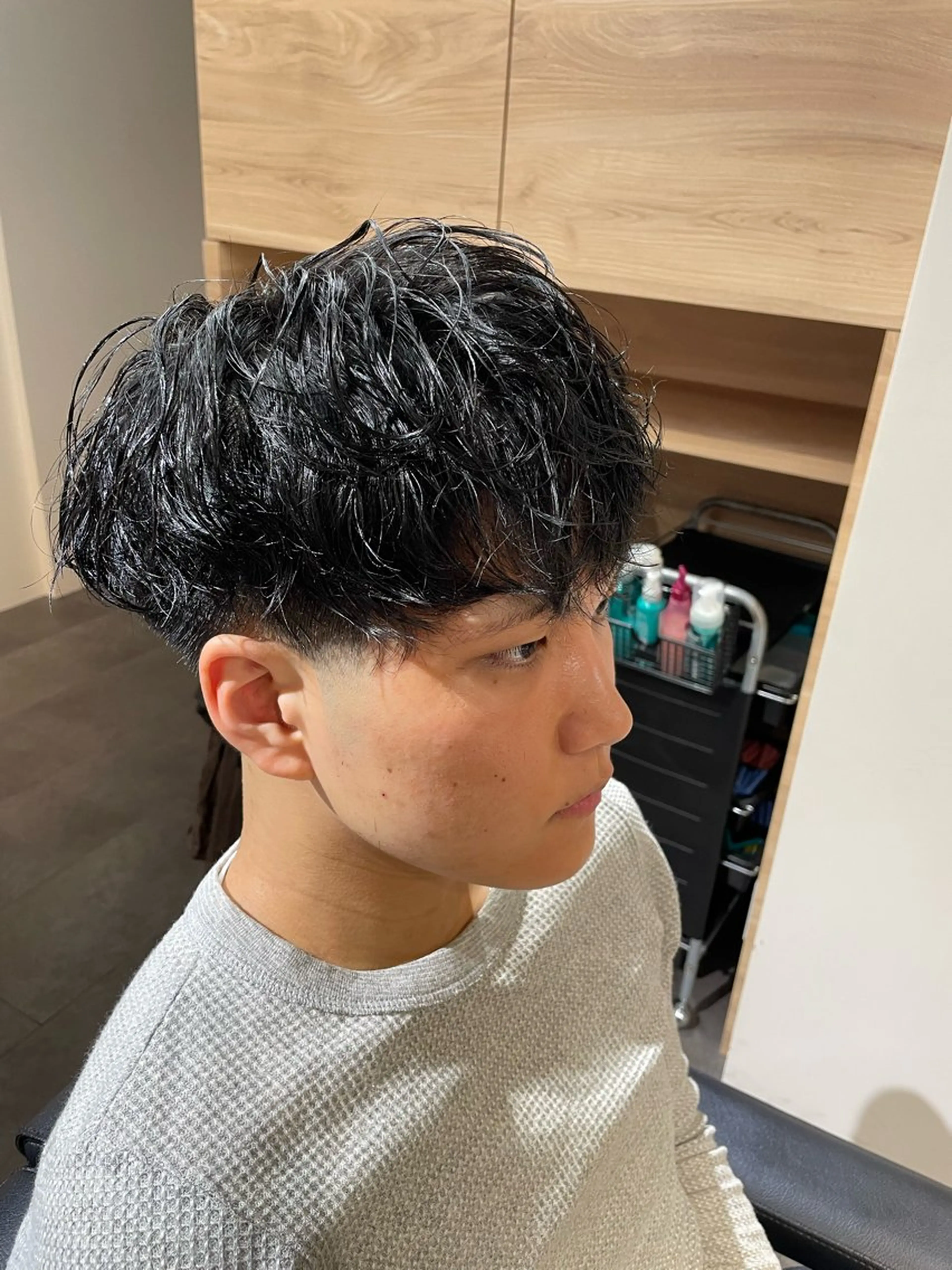 ミディアム 下山 けいんのヘアスタイル