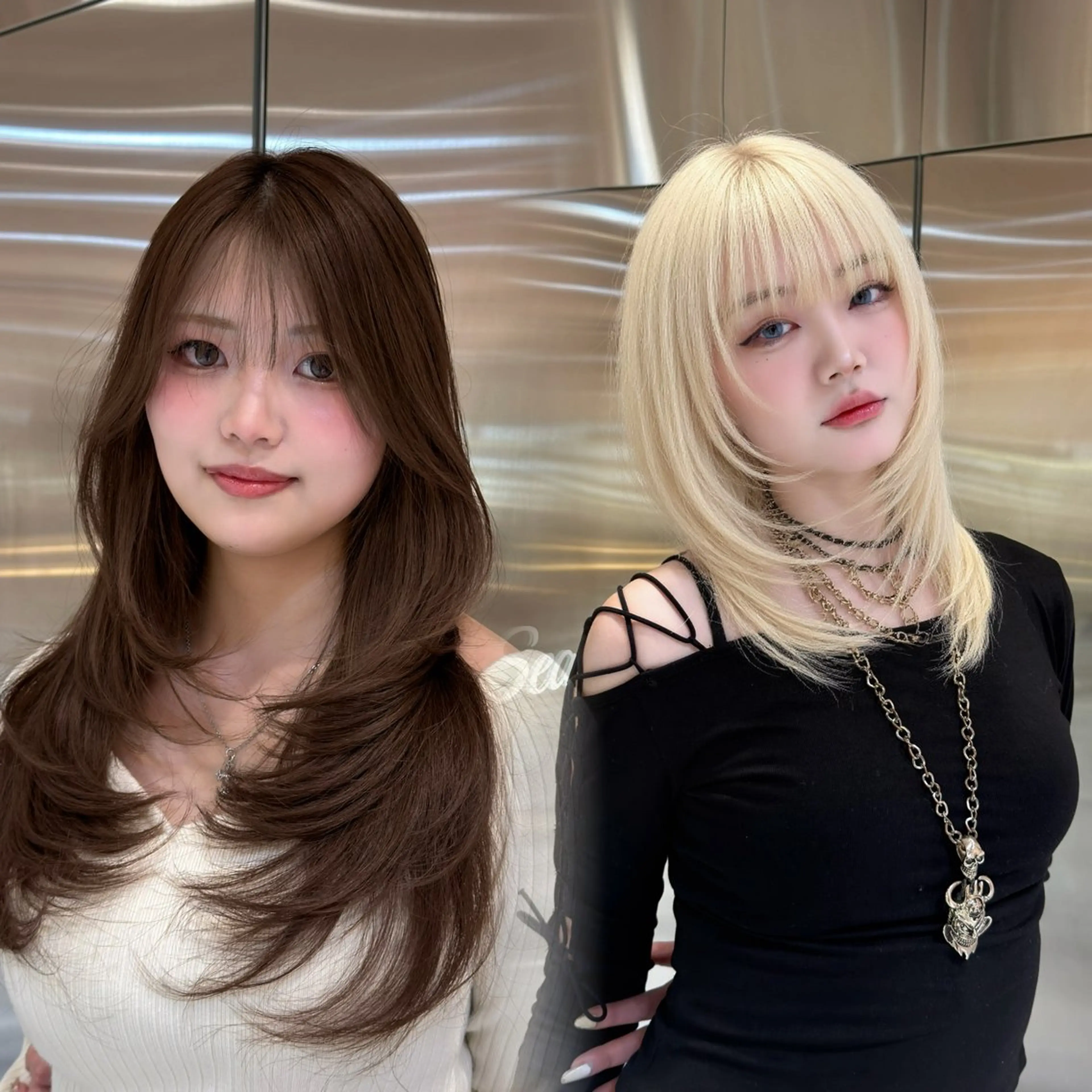ミディアム トリートメント 絶対垢抜けレイヤー/ 透明感カラーリョウヤのヘアスタイル