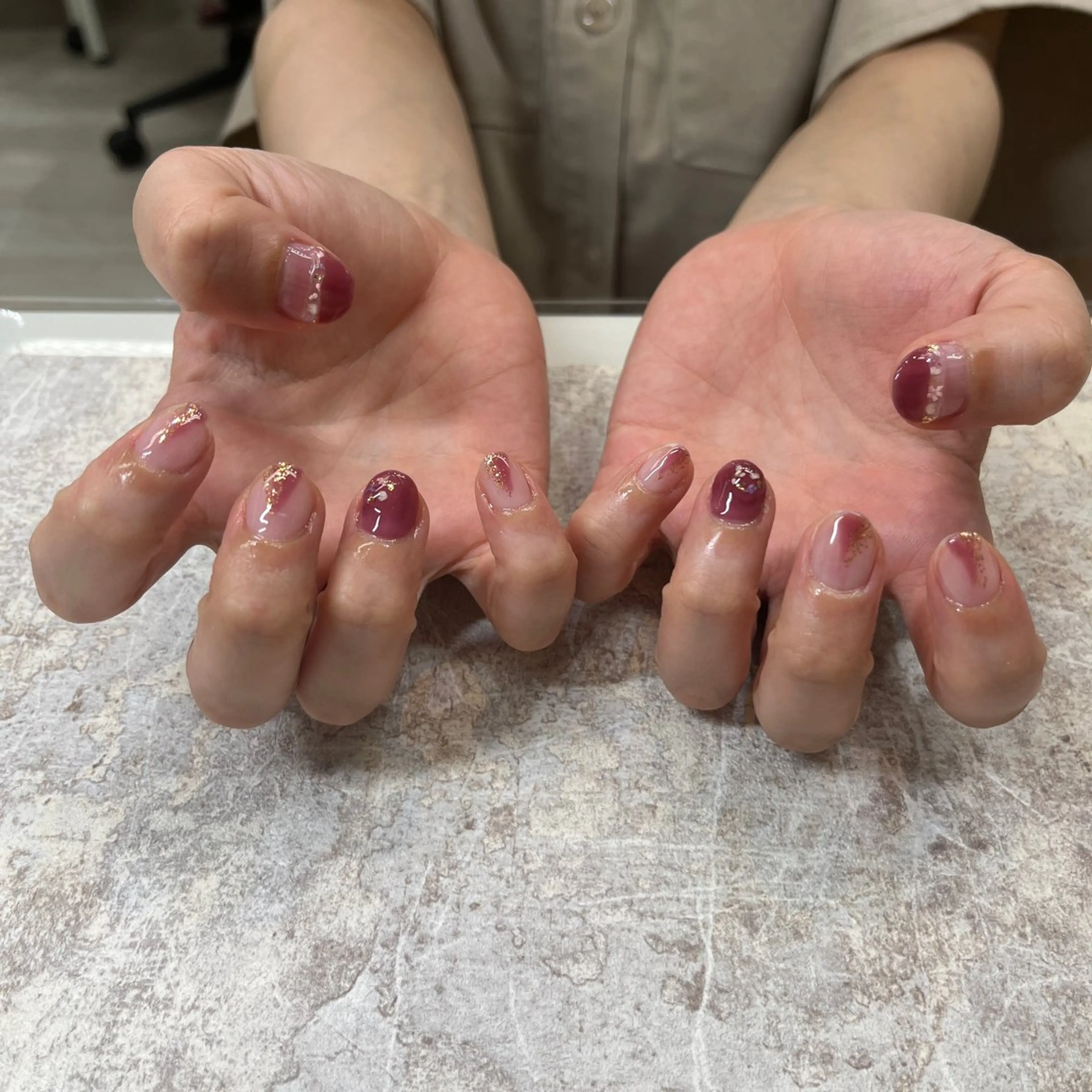 ネイル ハンドネイル 大島 玲奈のネイルデザイン