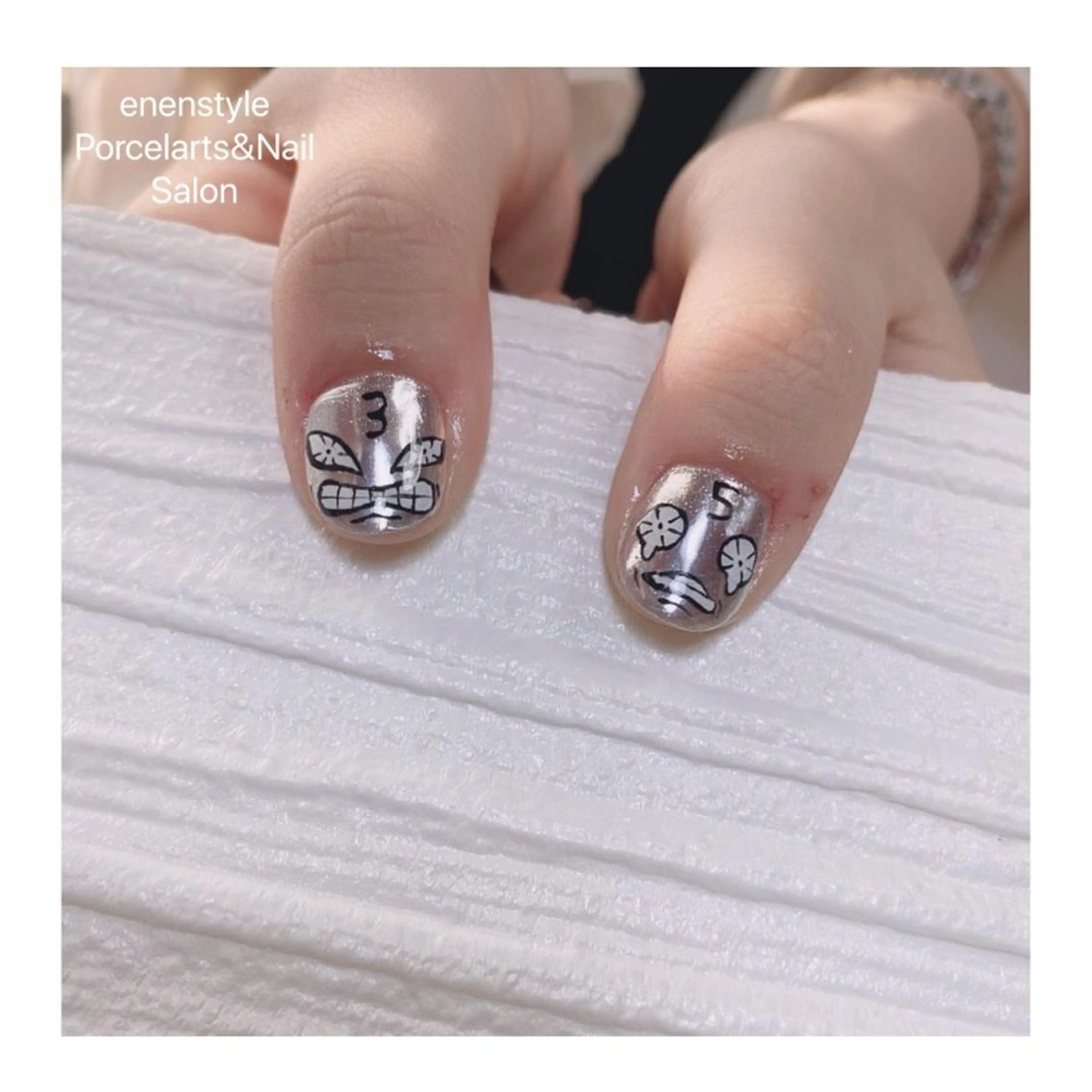 ショート ネイル ハンドネイル 👑enen style👑のネイルデザイン