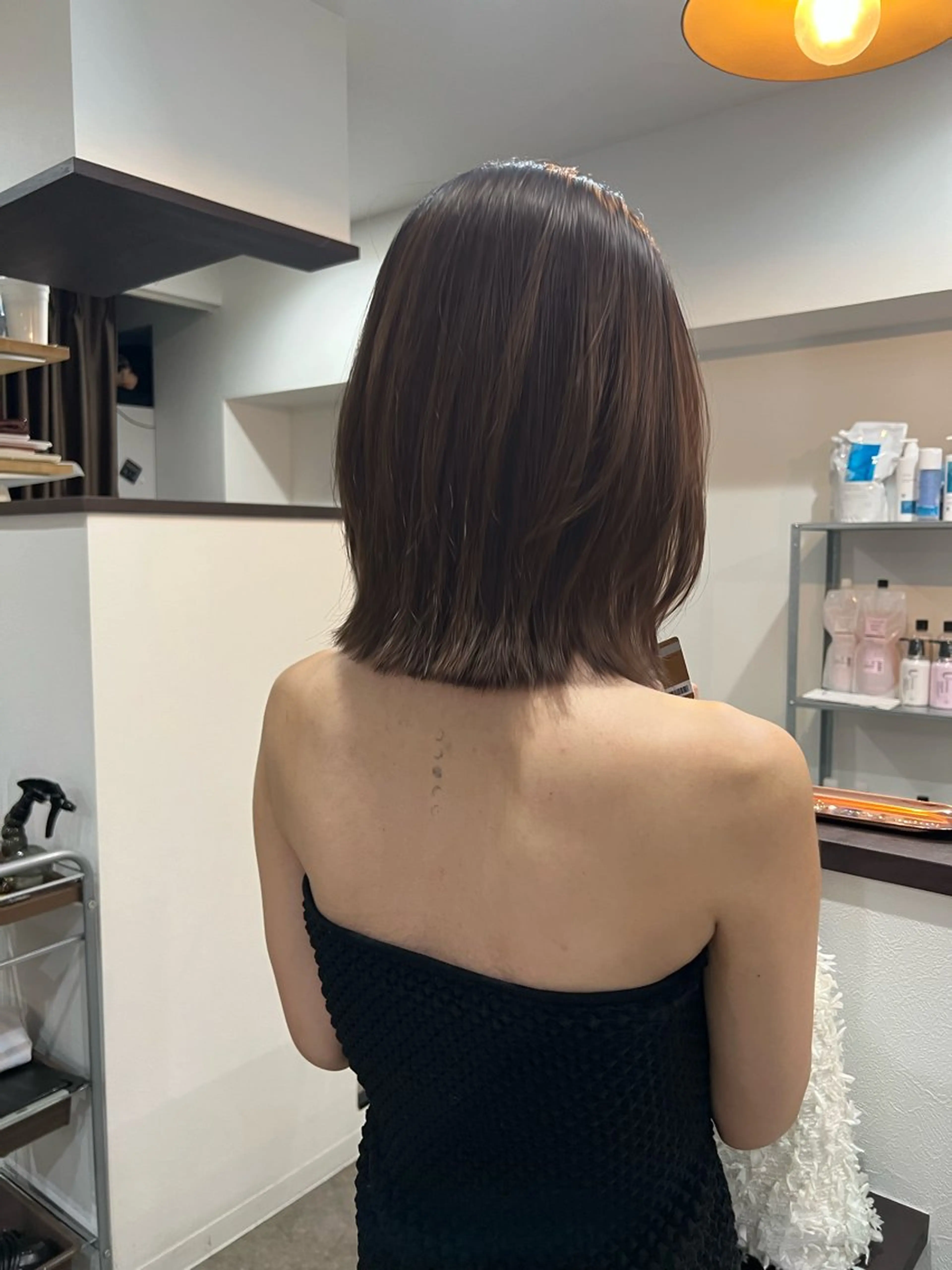 ミディアム カット ヘアカラー トリートメント VIVE counter所属・艶髪/髪質改善 【熊野隼人】のヘアスタイル