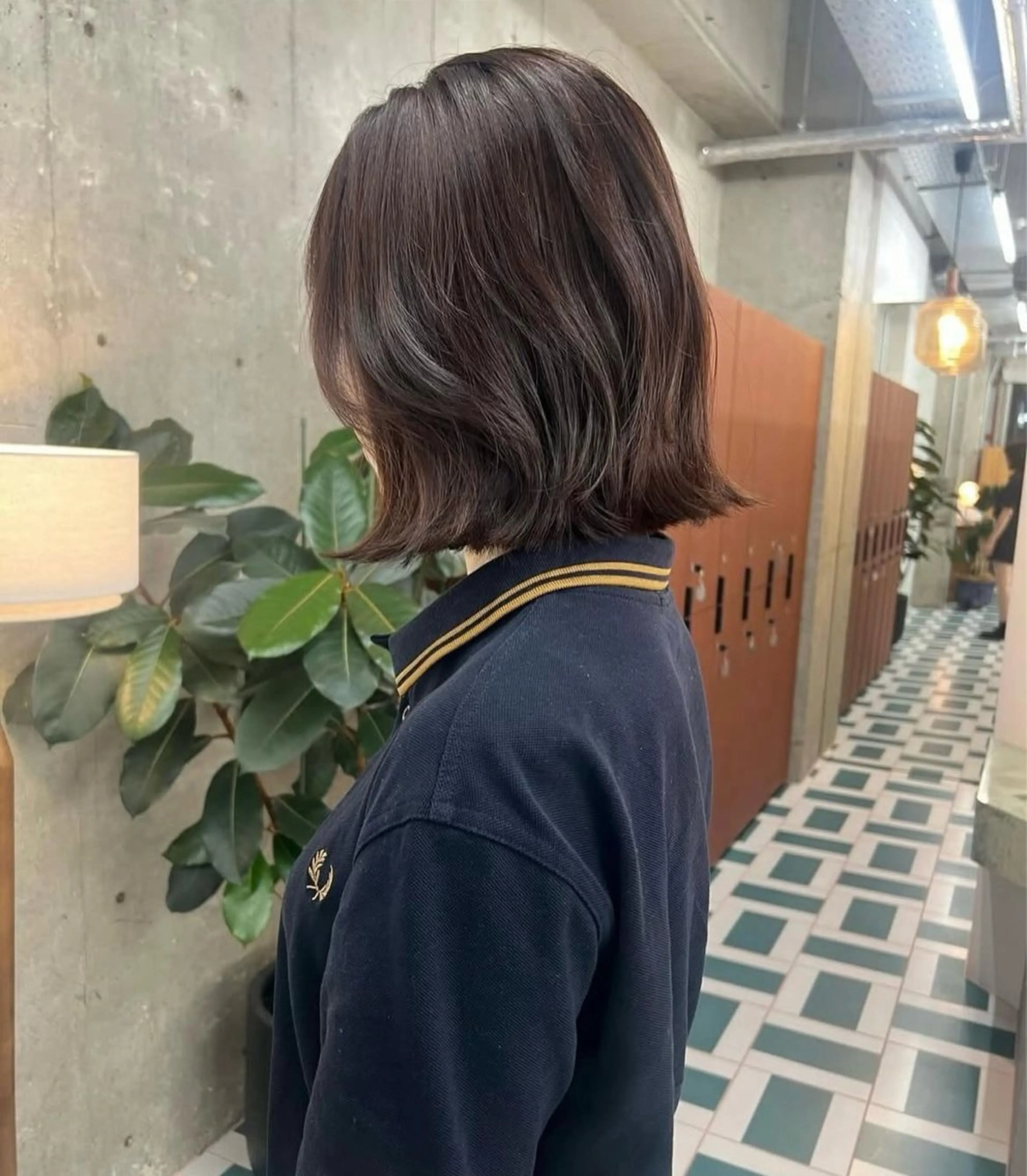 ショート RIN🎀レイヤー/ ボブ/オリーブカラーのヘアスタイル