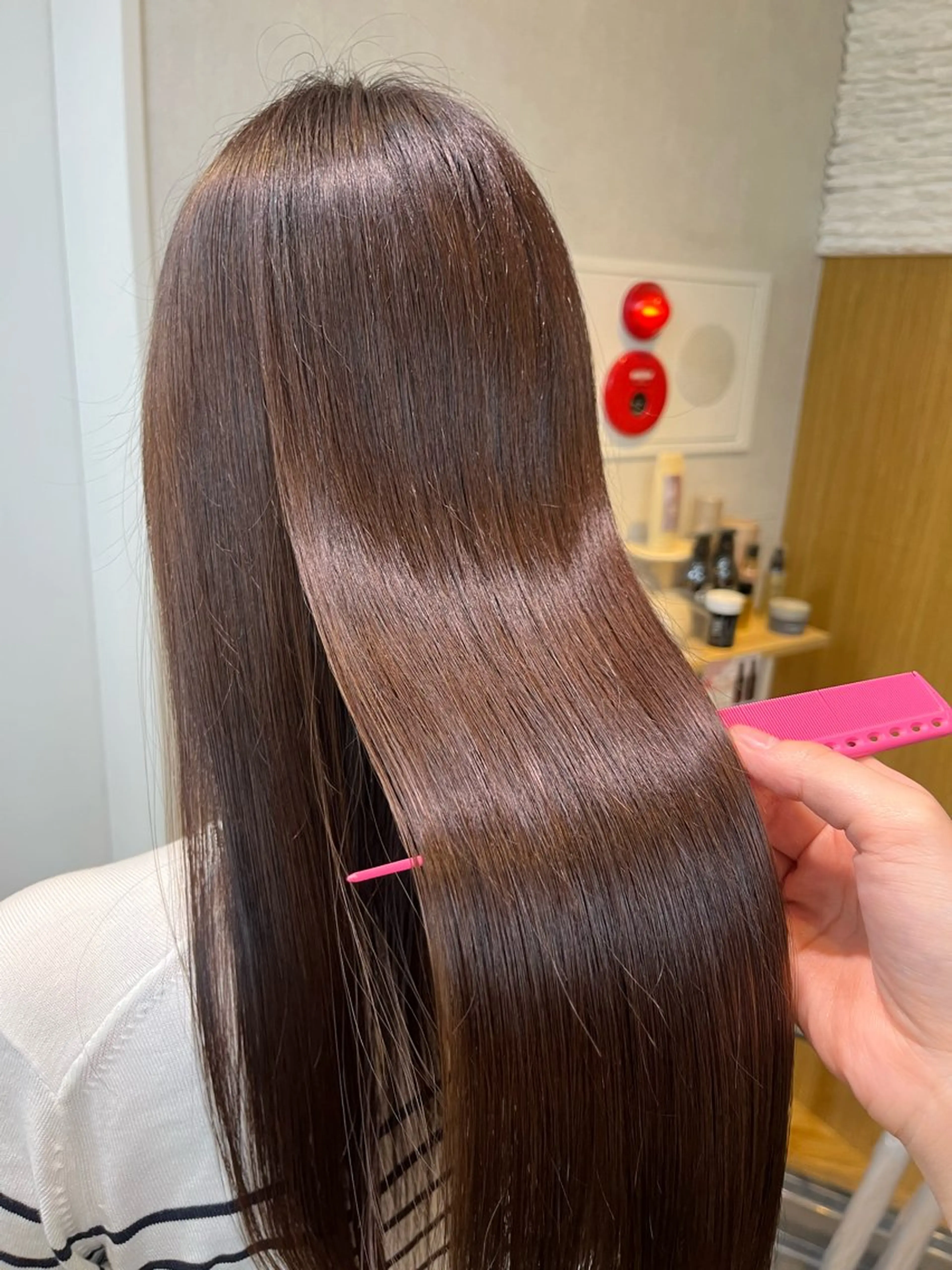 カラー 縮毛矯正 ひなこ♡艶カラー/ ベージュ🤍透明感のヘアスタイル