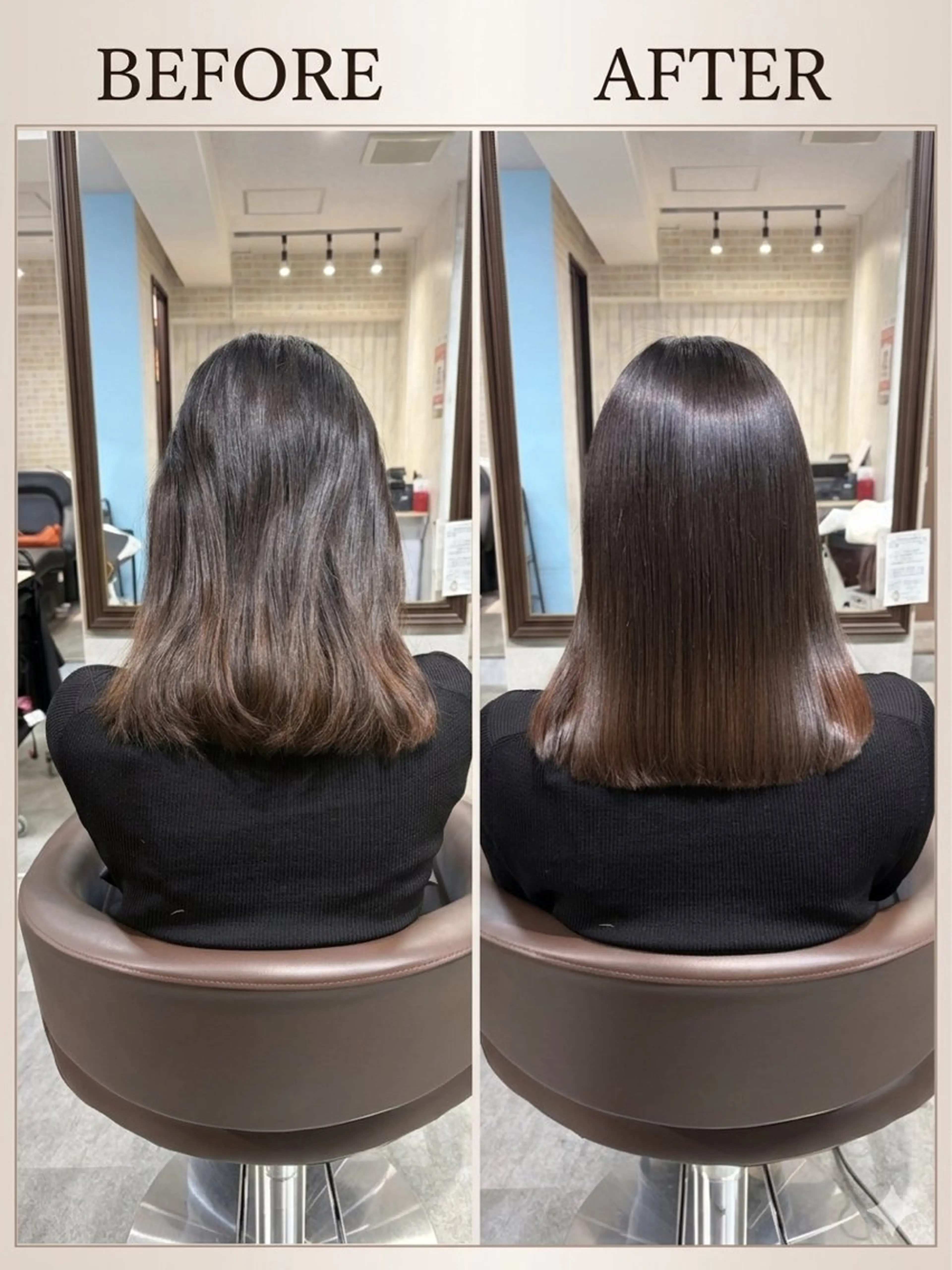 ⭐️平日限定⭐️【６ヶ月間癖に悩まない】カット＋艶髪縮毛矯正＋5StepプレミアムTR✨✨の写真