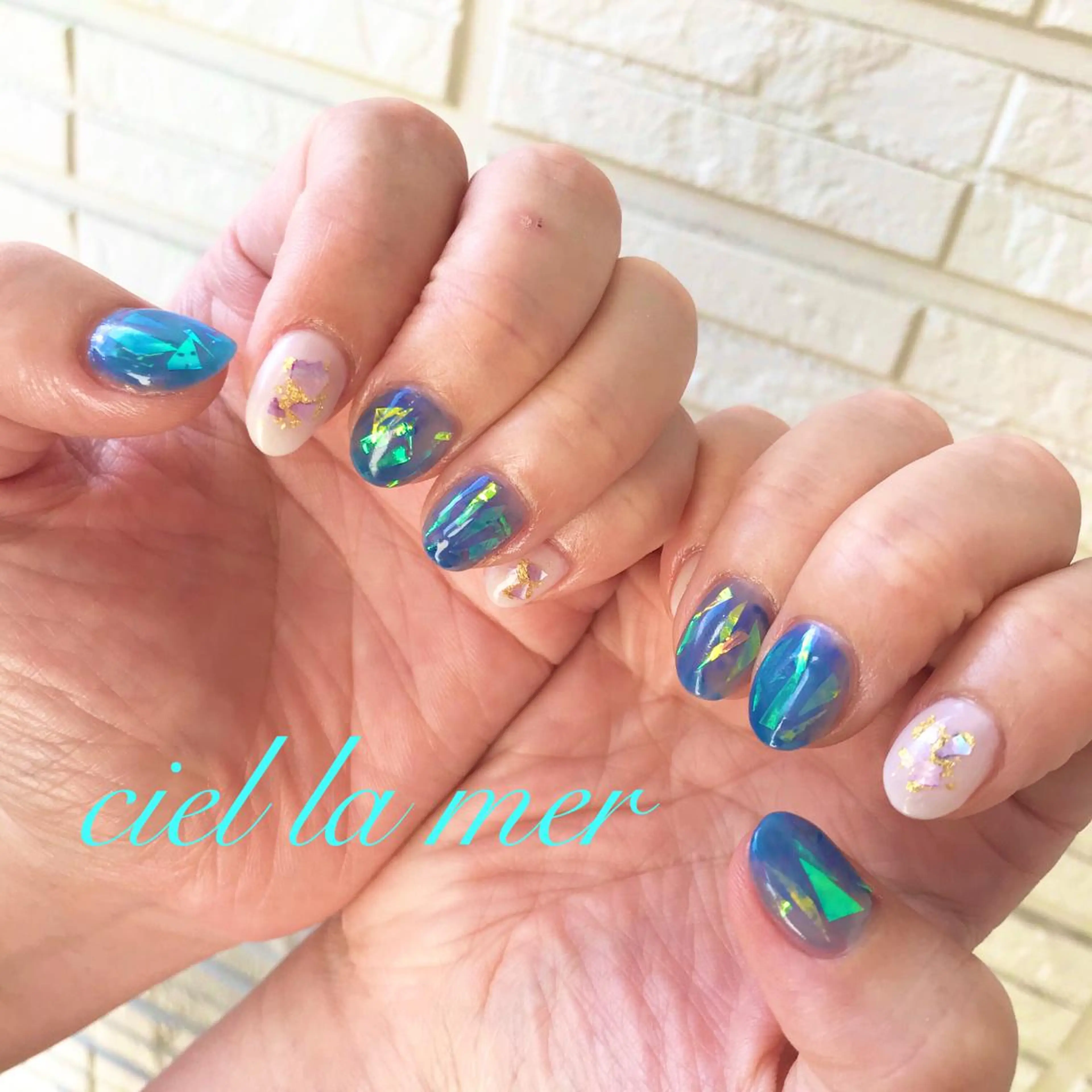 ネイル ハンドネイル フットネイル ciel la merのネイルデザイン